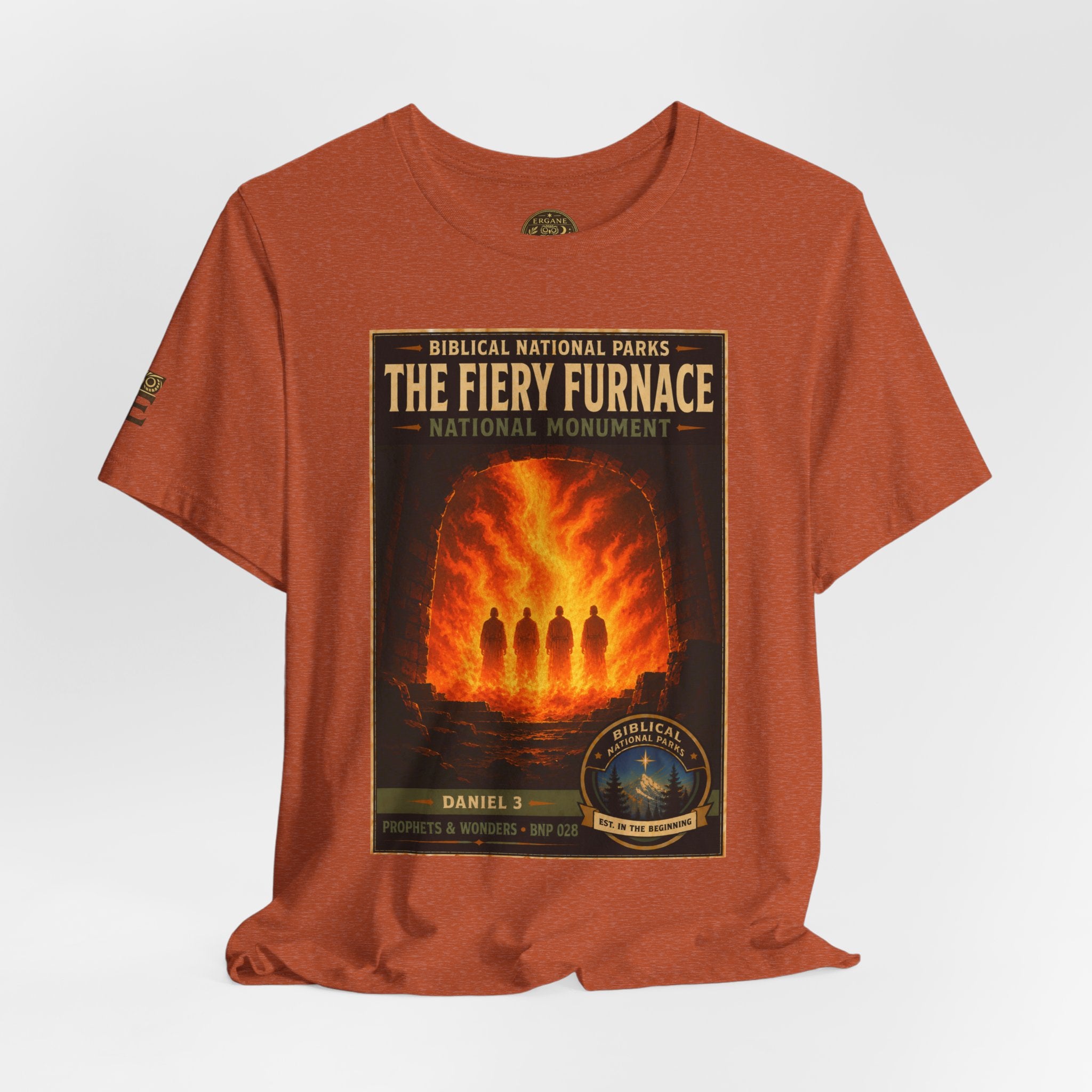 Biblical National Parks Collection V- Prophets & Wonders #028/030 Daniel 3 | Vintage nature poster Tee | Biblical national parks graphic shirt