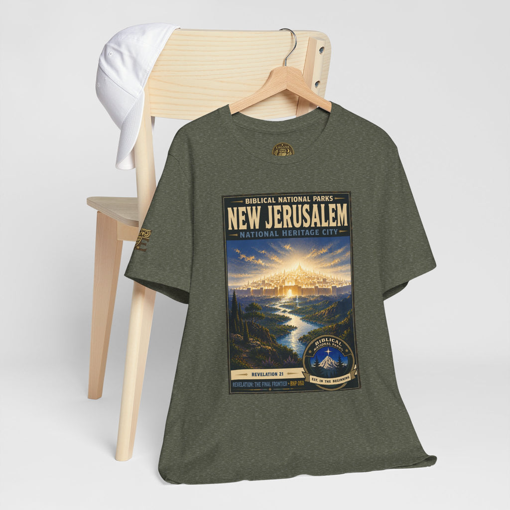 Biblical National Parks Collection X- #060/061 - Revelation: The Final Frontier | Revelation 21 | Vintage nature poster Tee | Biblical national parks graphic shirt 2