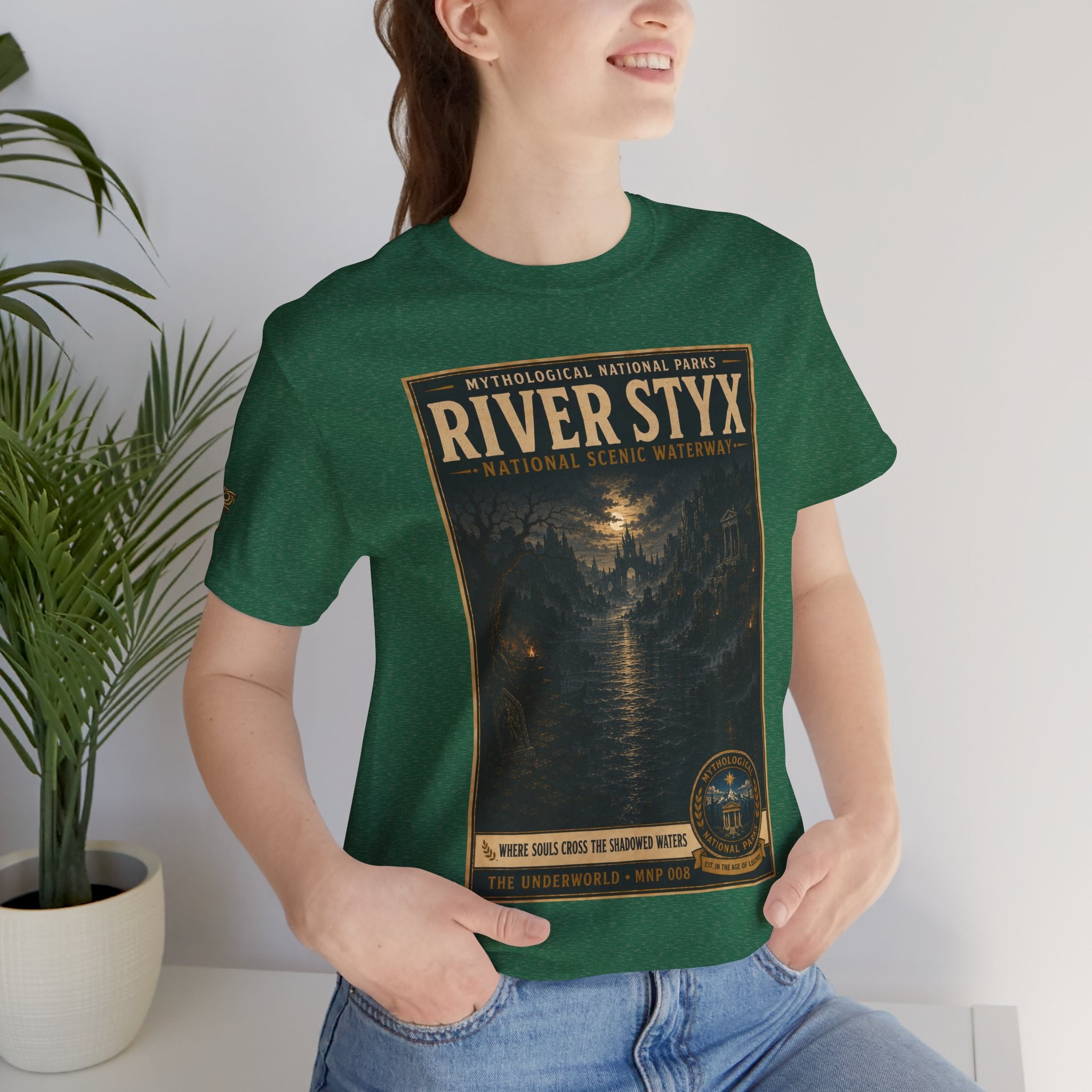 Mythological National Parks Collection II- #008-016 -The Underworld | Vintage nature poster Tee | Mythological National Parks graphic shirt