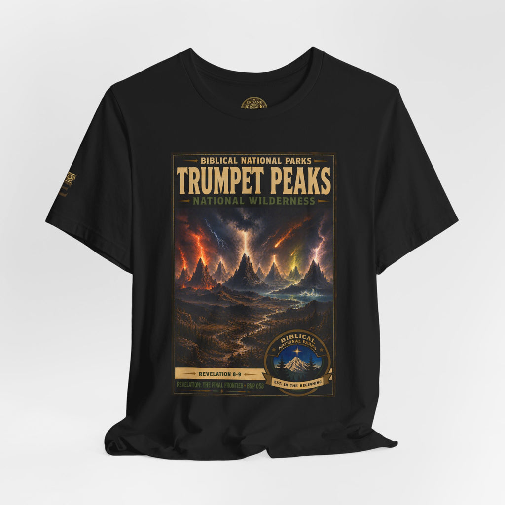 Biblical National Parks Collection X- #058/061 - Revelation: The Final Frontier | Revelation 8-9 | Vintage nature poster Tee | Biblical national parks graphic shirt
