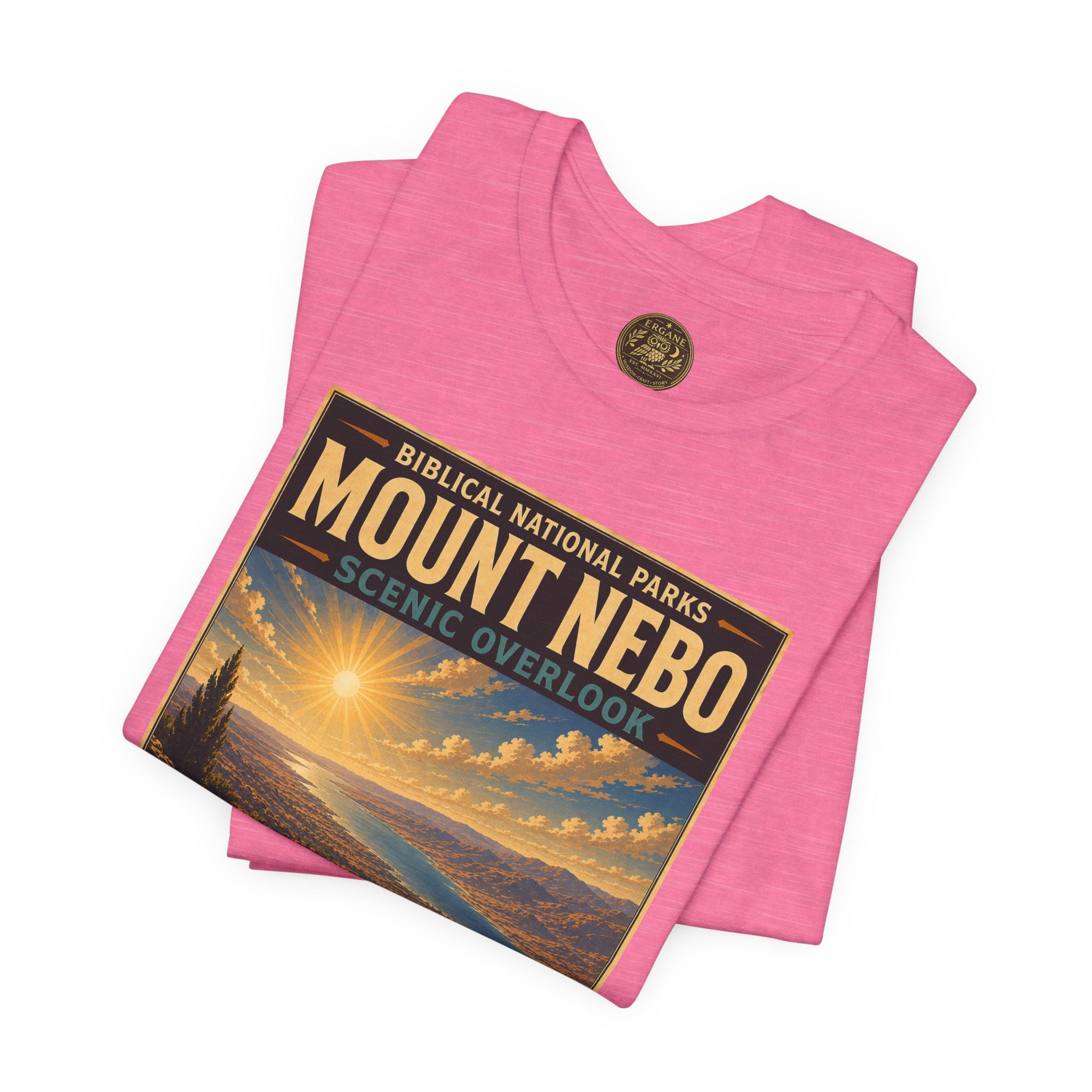 Biblical National Parks Collection III- The Promised Land #014/018 Deuteronomy 34:1 | Vintage nature poster Tee | Biblical national parks graphic shirt