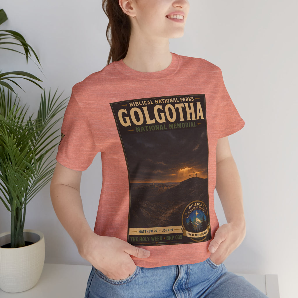 Biblical National Parks Collection VII- The Holy Week #039/041 | Matthew 27 - John 19 | Vintage nature poster Tee | Biblical national parks graphic shirt