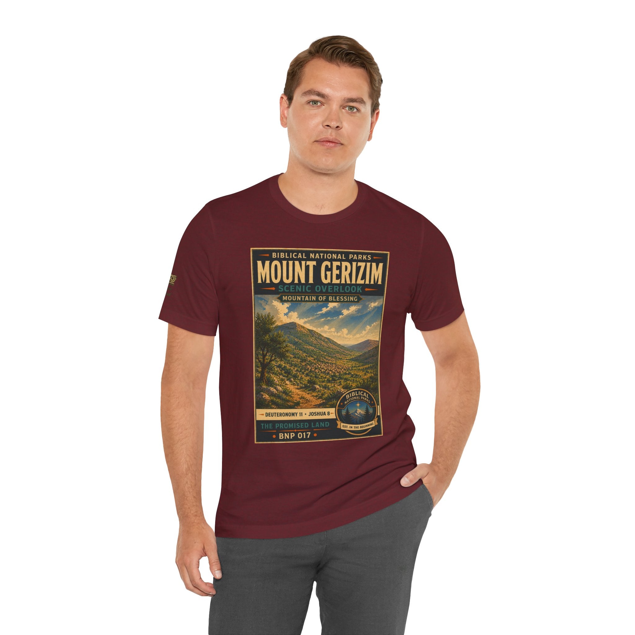 Biblical National Parks Collection III- The Promised Land #017/018 Joshua 8 | Vintage nature poster Tee | Biblical national parks graphic shirt