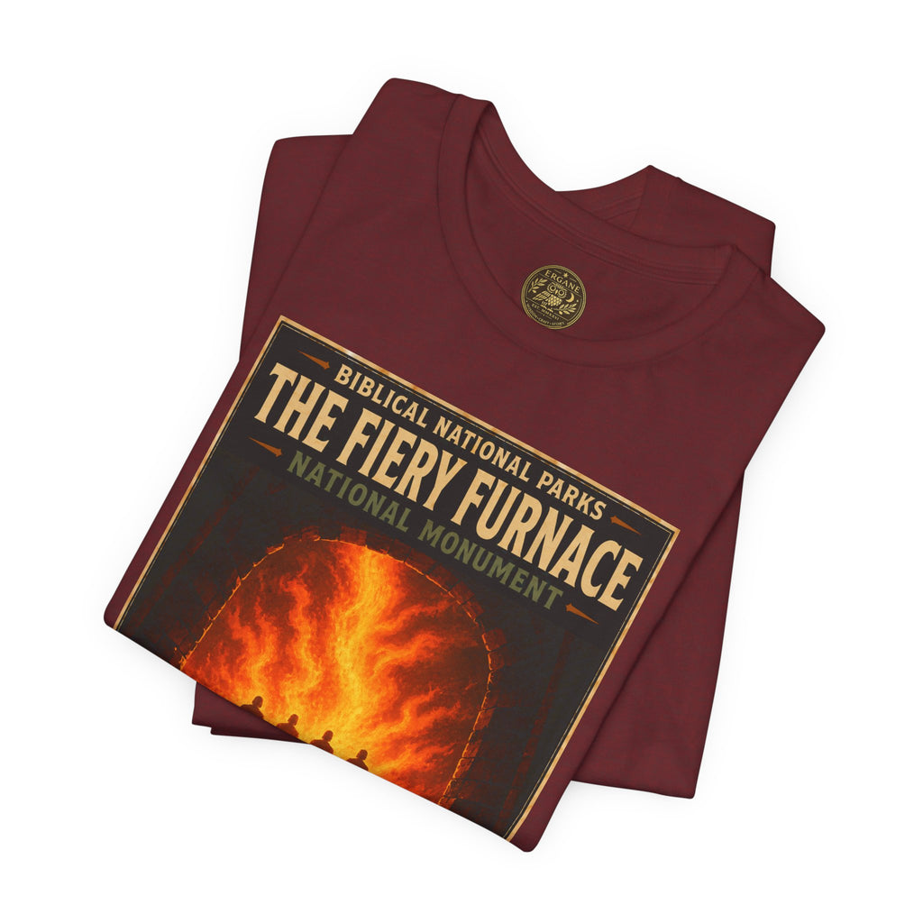 Biblical National Parks Collection V- Prophets & Wonders #028/030 Daniel 3 | Vintage nature poster Tee | Biblical national parks graphic shirt