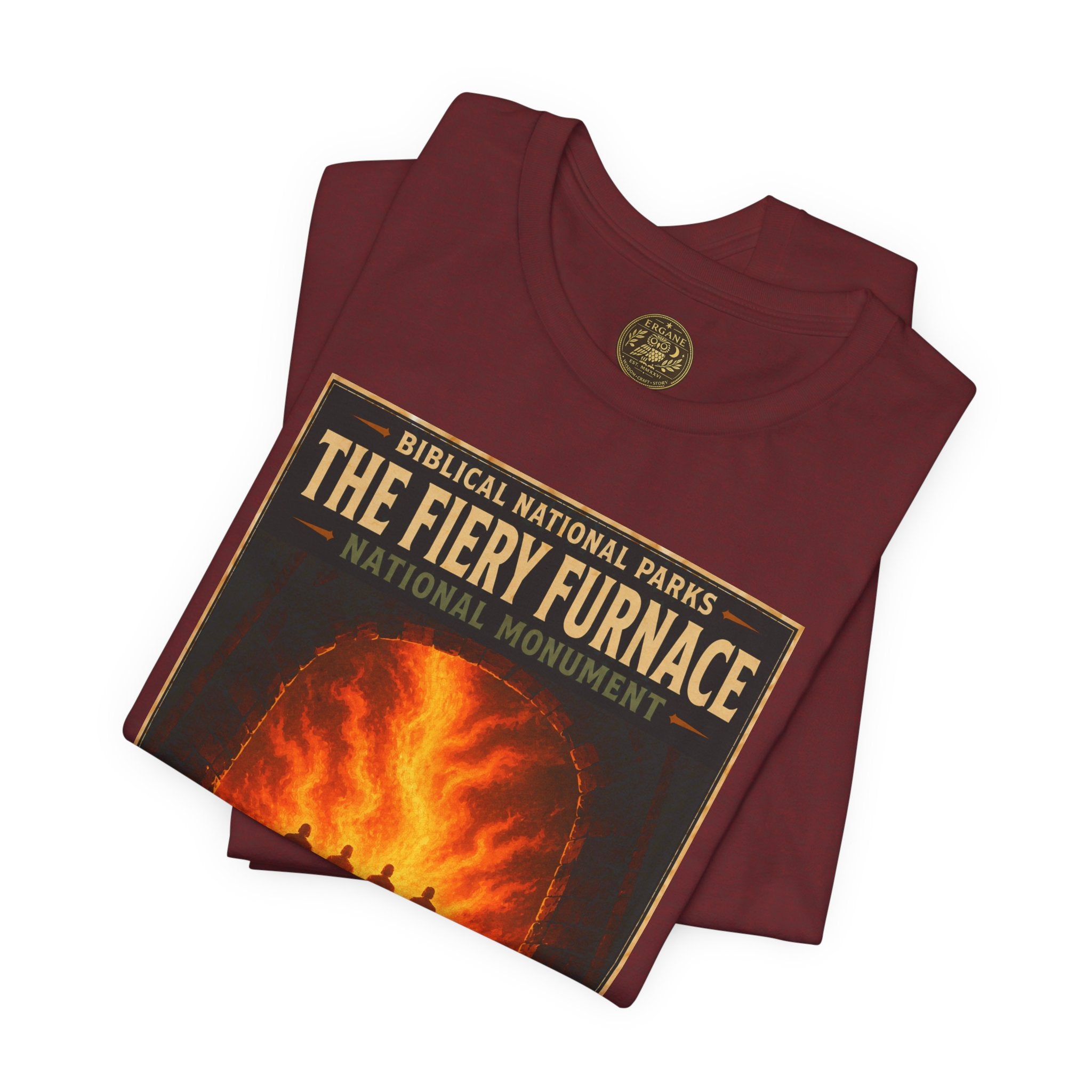Biblical National Parks Collection V- Prophets & Wonders #028/030 Daniel 3 | Vintage nature poster Tee | Biblical national parks graphic shirt