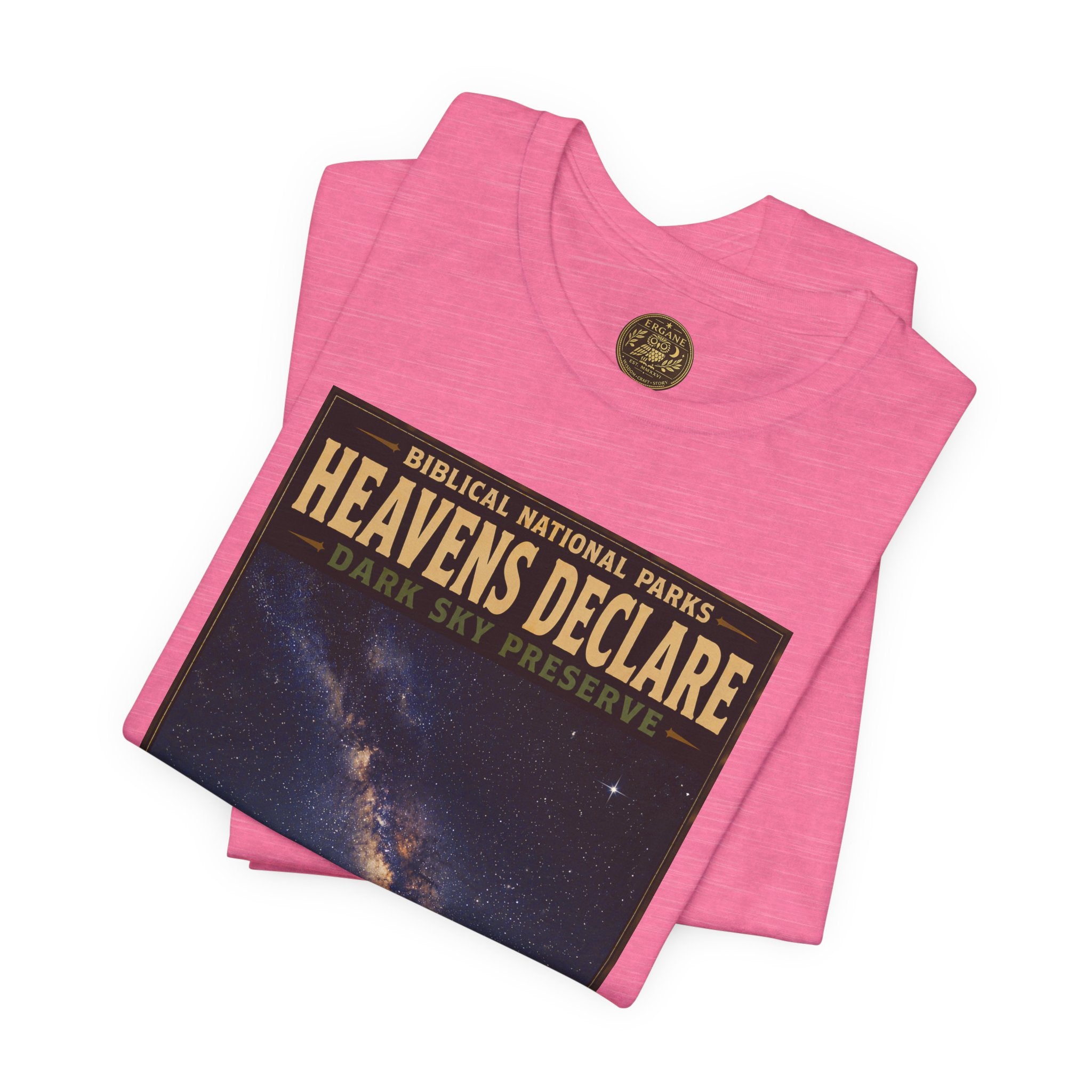 Biblical National Parks Collection IX- #054/054 -Psalms & Sacred Landscapes | Psalm 19:1 | Vintage nature poster Tee | Biblical national parks graphic shirt