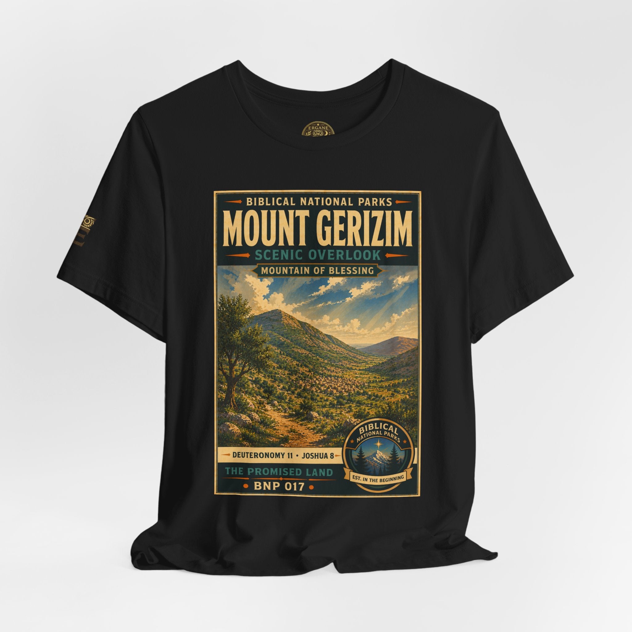 Biblical National Parks Collection III- The Promised Land #017/018 Joshua 8 | Vintage nature poster Tee | Biblical national parks graphic shirt