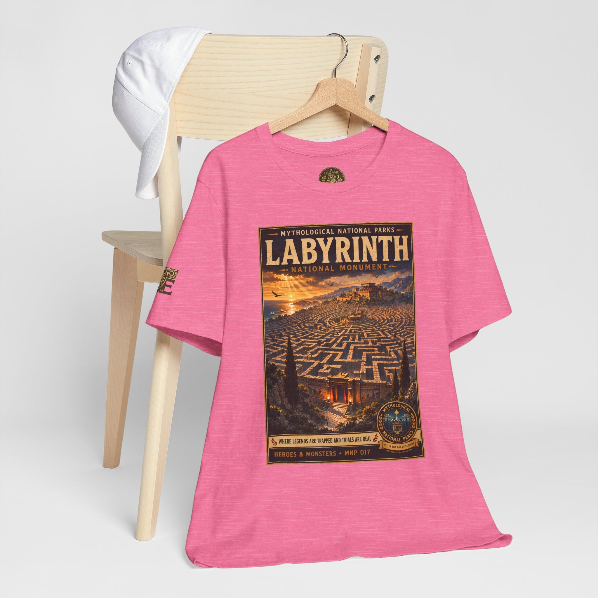 Mythological National Parks Collection III- #017-028 - Heros & Monsters | Vintage nature poster Tee | Mythological National Parks graphic shirt
