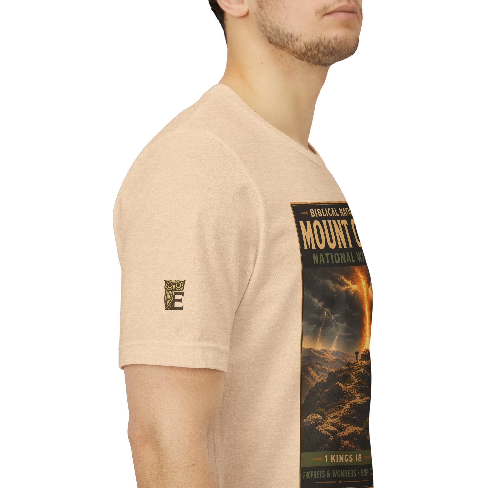 Biblical National Parks Collection V- Prophets & Wonders #025/030 1 Kings 18 | Vintage nature poster Tee | Biblical national parks graphic shirt
