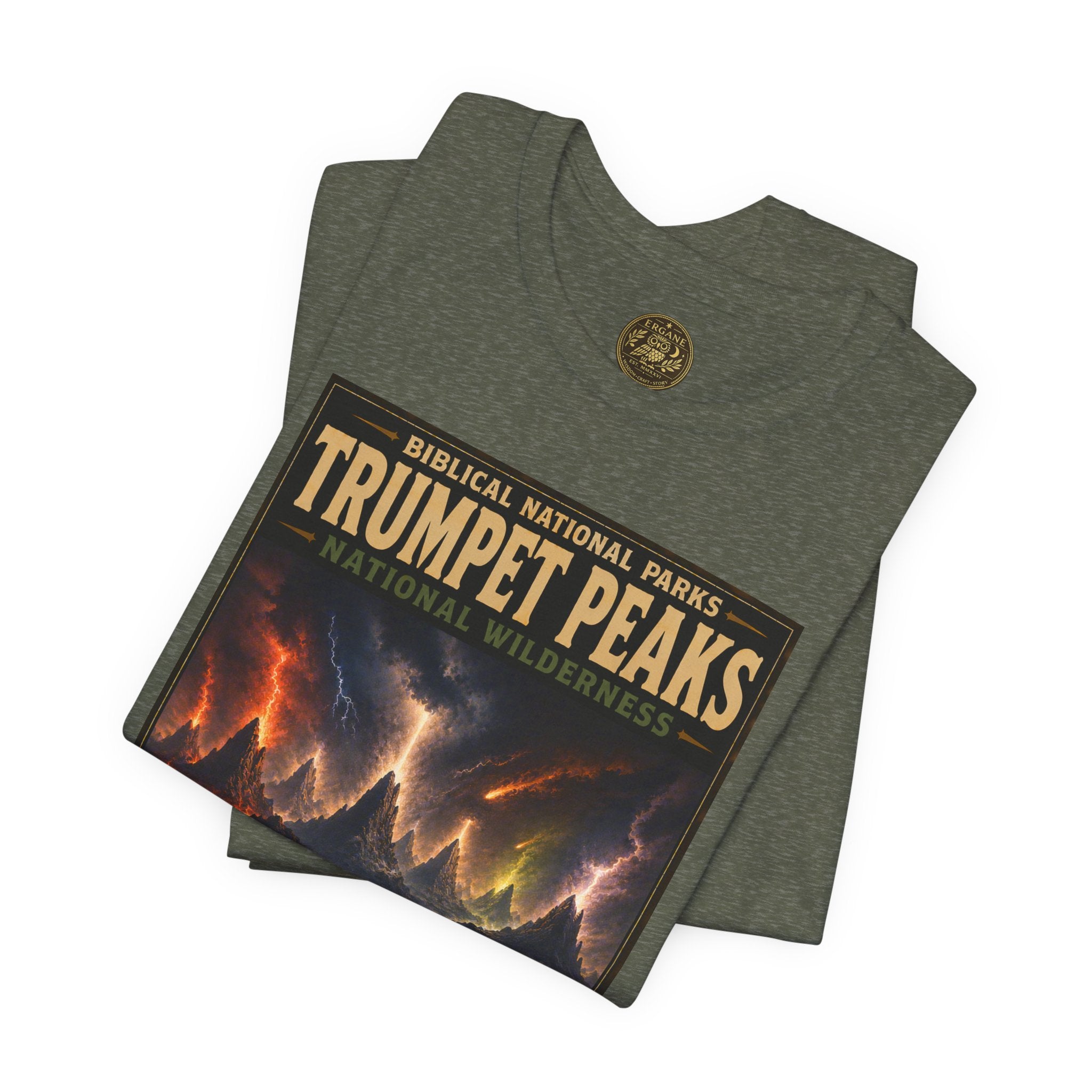 Biblical National Parks Collection X- #058/061 - Revelation: The Final Frontier | Revelation 8-9 | Vintage nature poster Tee | Biblical national parks graphic shirt