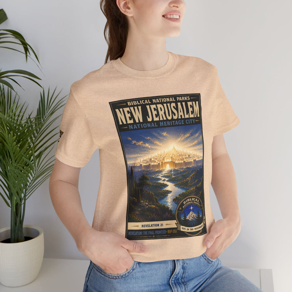 Biblical National Parks Collection X- #060/061 - Revelation: The Final Frontier | Revelation 21 | Vintage nature poster Tee | Biblical national parks graphic shirt 2