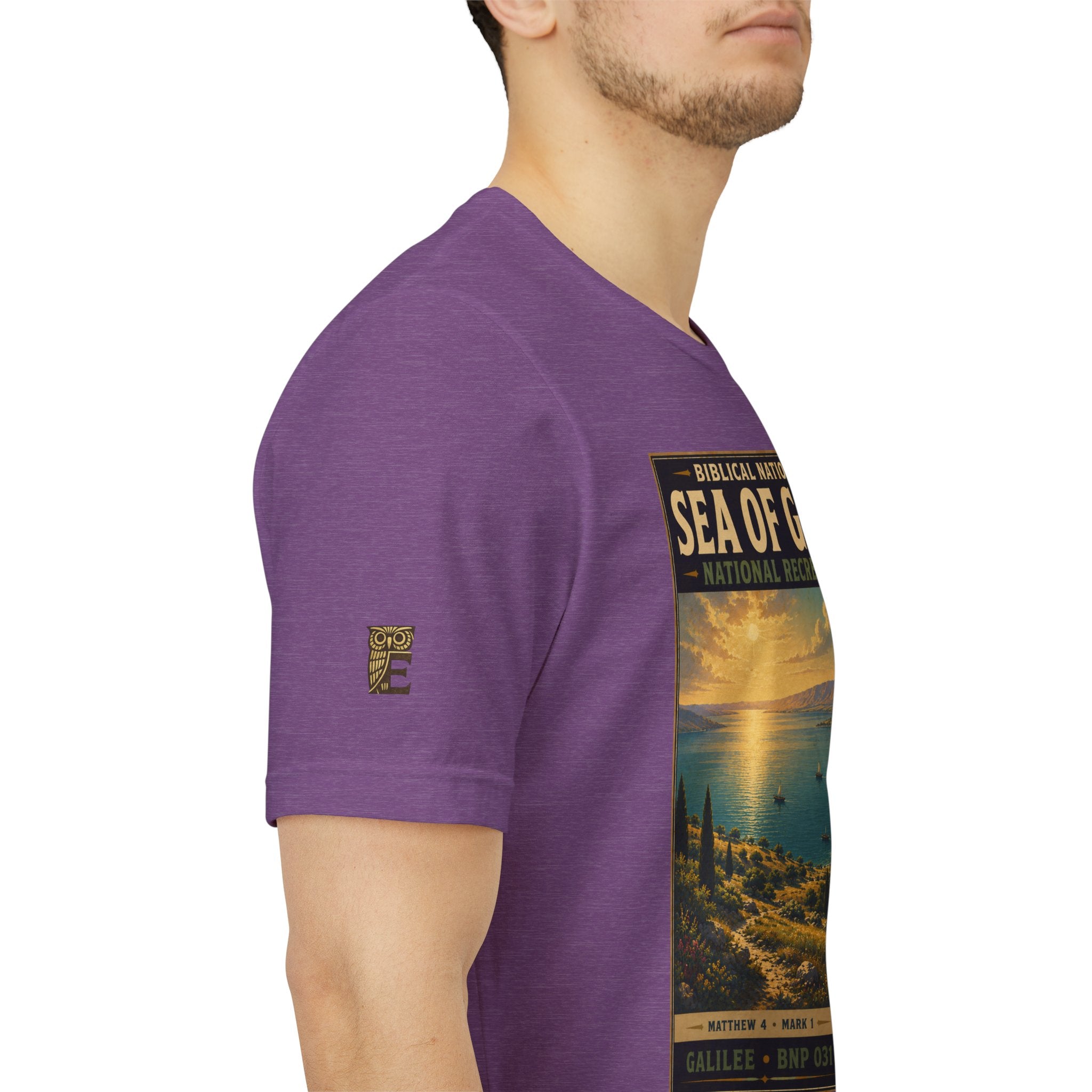 Biblical National Parks Collection VI- Galilee #031/035 Matthew 4 & Mark 1 | Vintage nature poster Tee | Biblical national parks graphic shirt