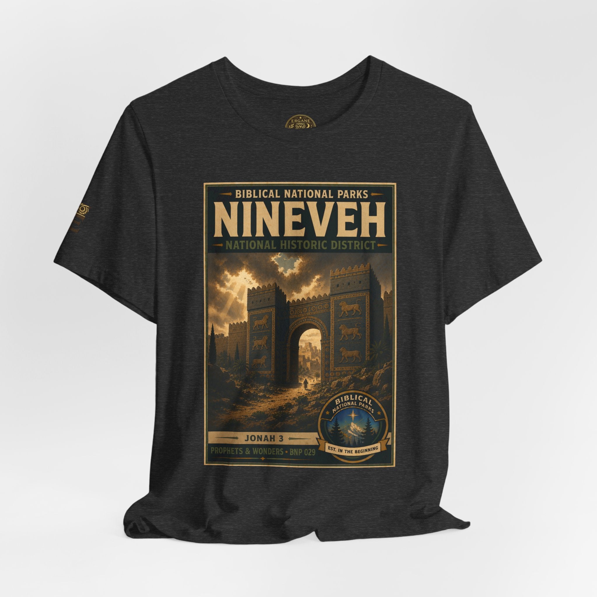 Biblical National Parks Collection V- Prophets & Wonders #029/030 Jonah 3 | Vintage nature poster Tee | Biblical national parks graphic shirt
