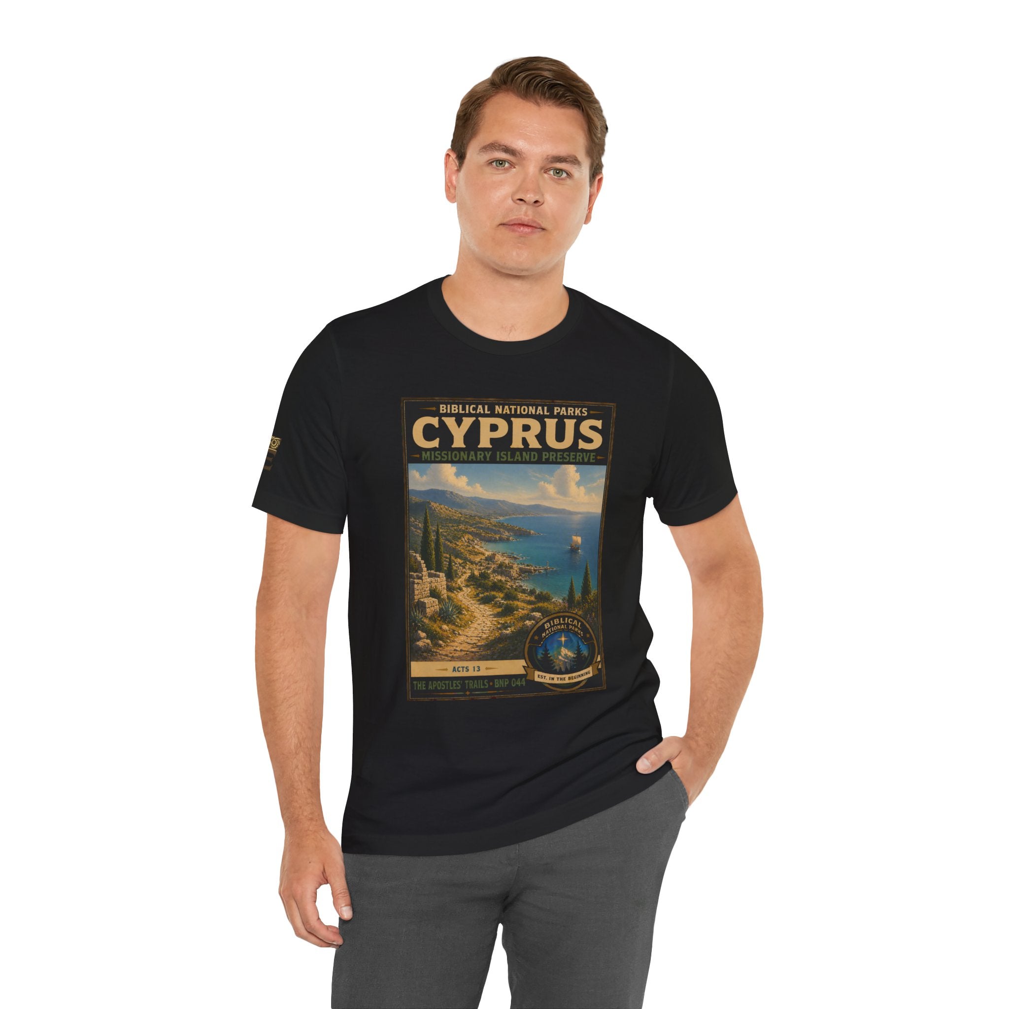 Biblical National Parks Collection VIII- The Apostles' Trails #044/049 | Acts 13 | Vintage nature poster Tee | Biblical national parks graphic shirt
