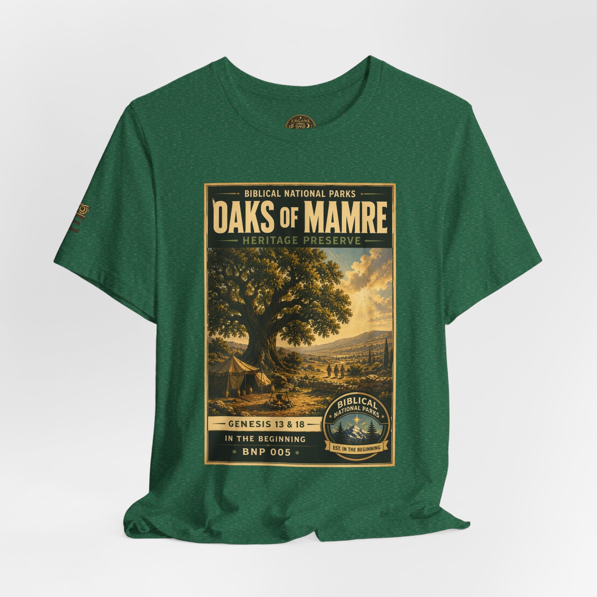 Biblical National Parks Collection I- In The Beginning #005/006 Genesis 13 & 18 | Vintage nature poster Tee | Biblical national parks graphic shirt