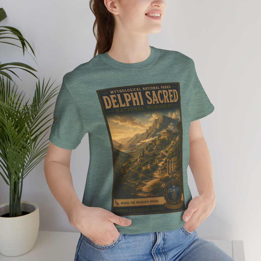 Mythological National Parks Collection III- #025-028 - Heros & Monsters | Vintage nature poster Tee | Mythological National Parks graphic shirt