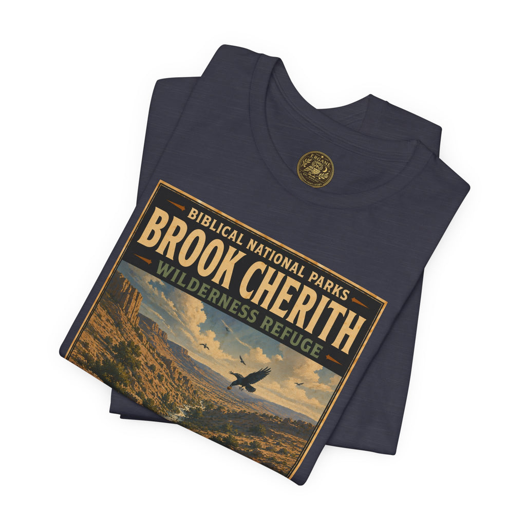 Biblical National Parks Collection V- Prophets & Wonders #024/030 1 Kings 17 | Vintage nature poster Tee | Biblical national parks graphic shirt