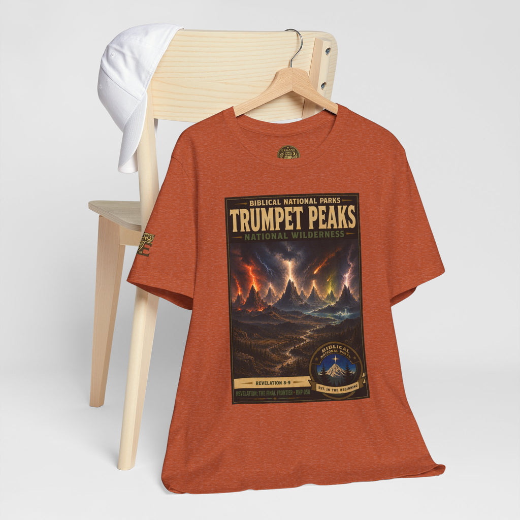 Biblical National Parks Collection X- #058/061 - Revelation: The Final Frontier | Revelation 8-9 | Vintage nature poster Tee | Biblical national parks graphic shirt