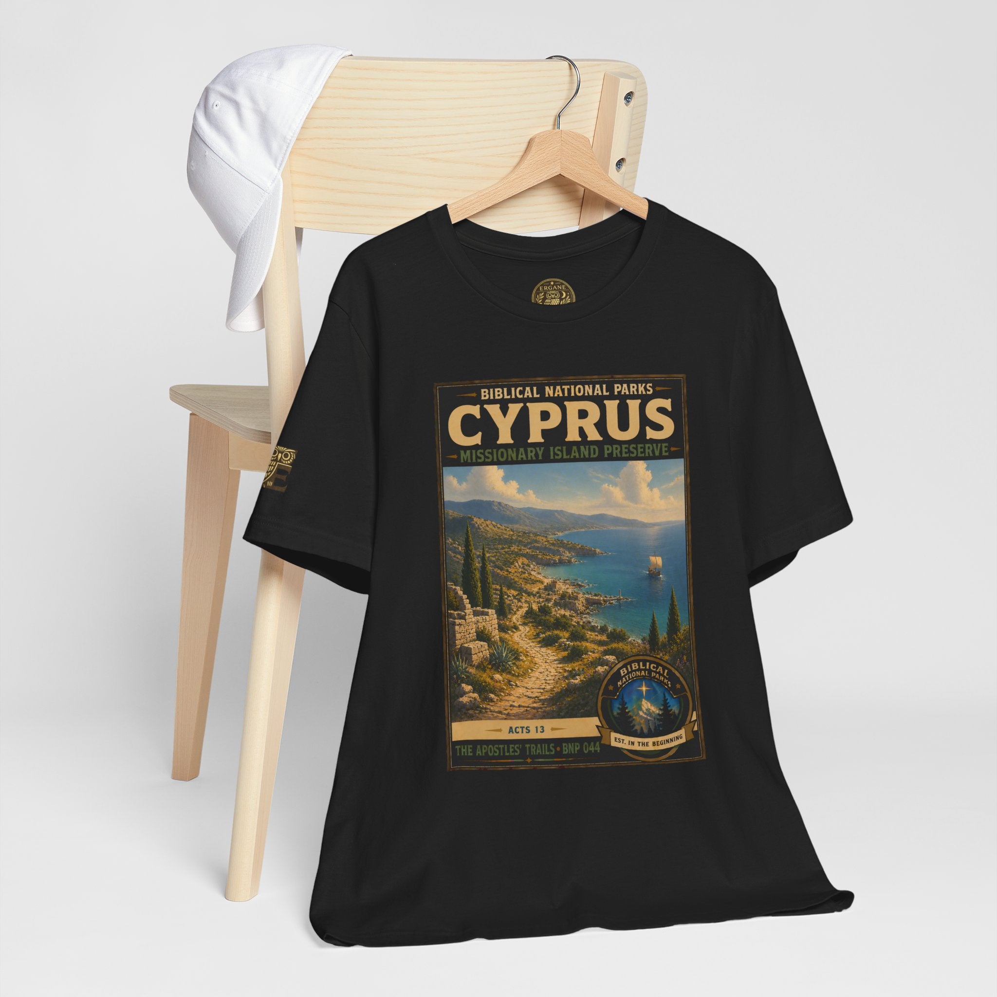 Biblical National Parks Collection VIII- The Apostles' Trails #044/049 | Acts 13 | Vintage nature poster Tee | Biblical national parks graphic shirt