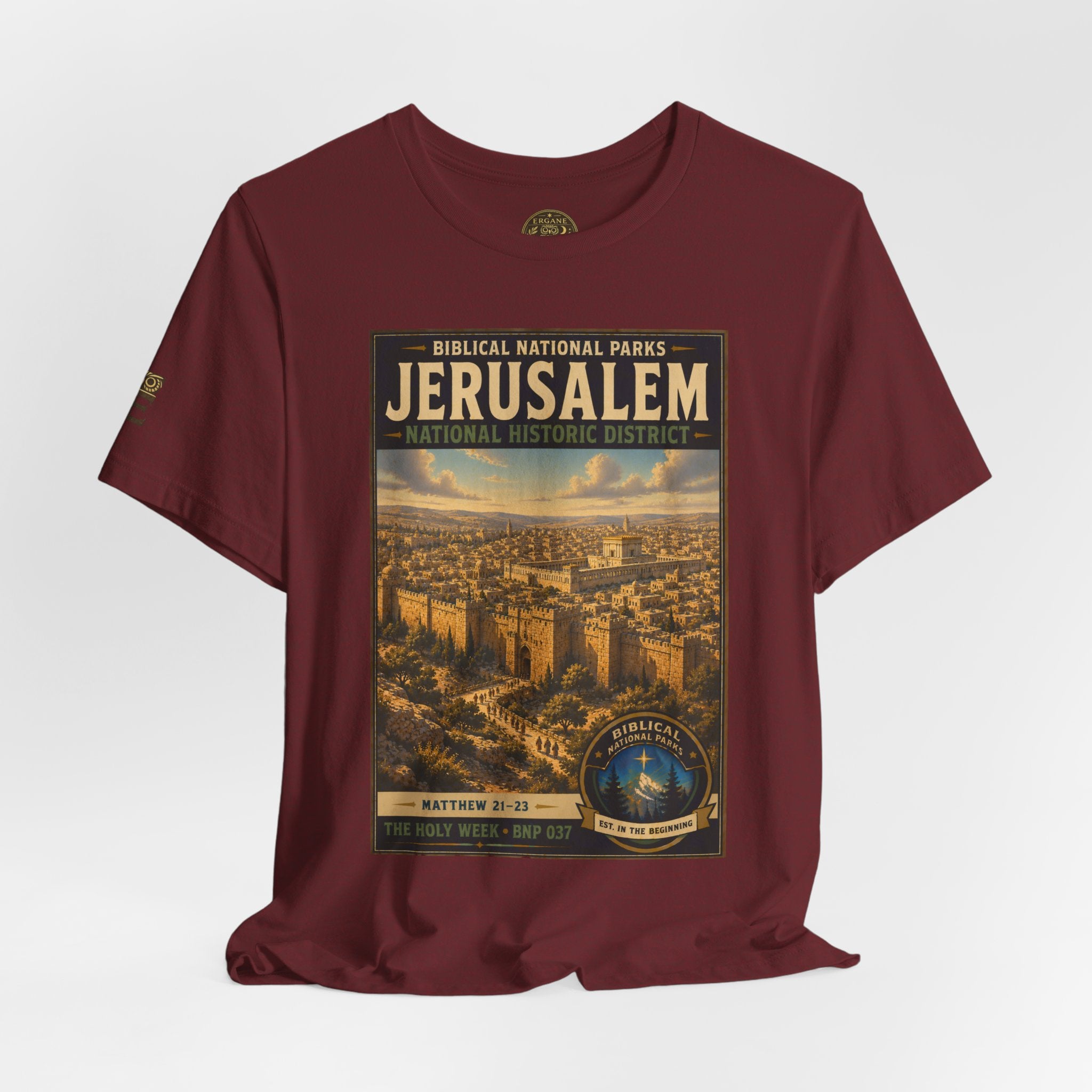 Biblical National Parks Collection VII- The Holy Week #037/041 | Matthew 21-23 | Vintage nature poster Tee | Biblical national parks graphic shirt