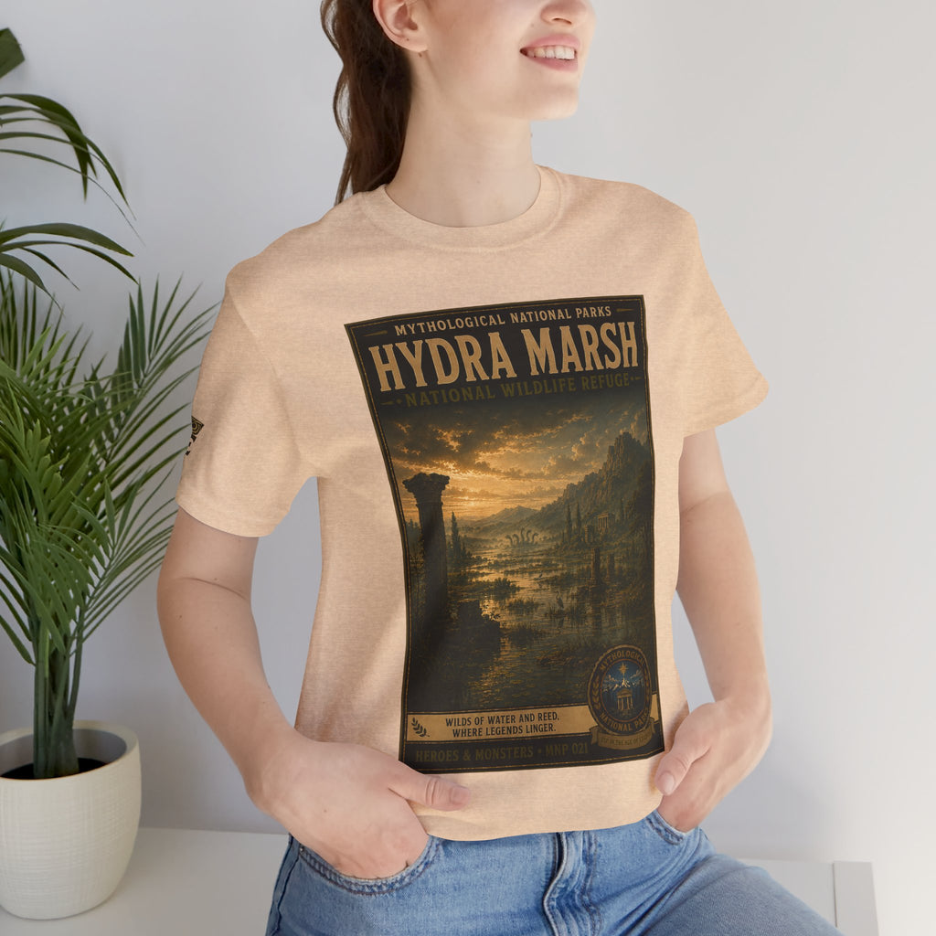 Mythological National Parks Collection III- #021-028 - Heros & Monsters | Vintage nature poster Tee | Mythological National Parks graphic shirt