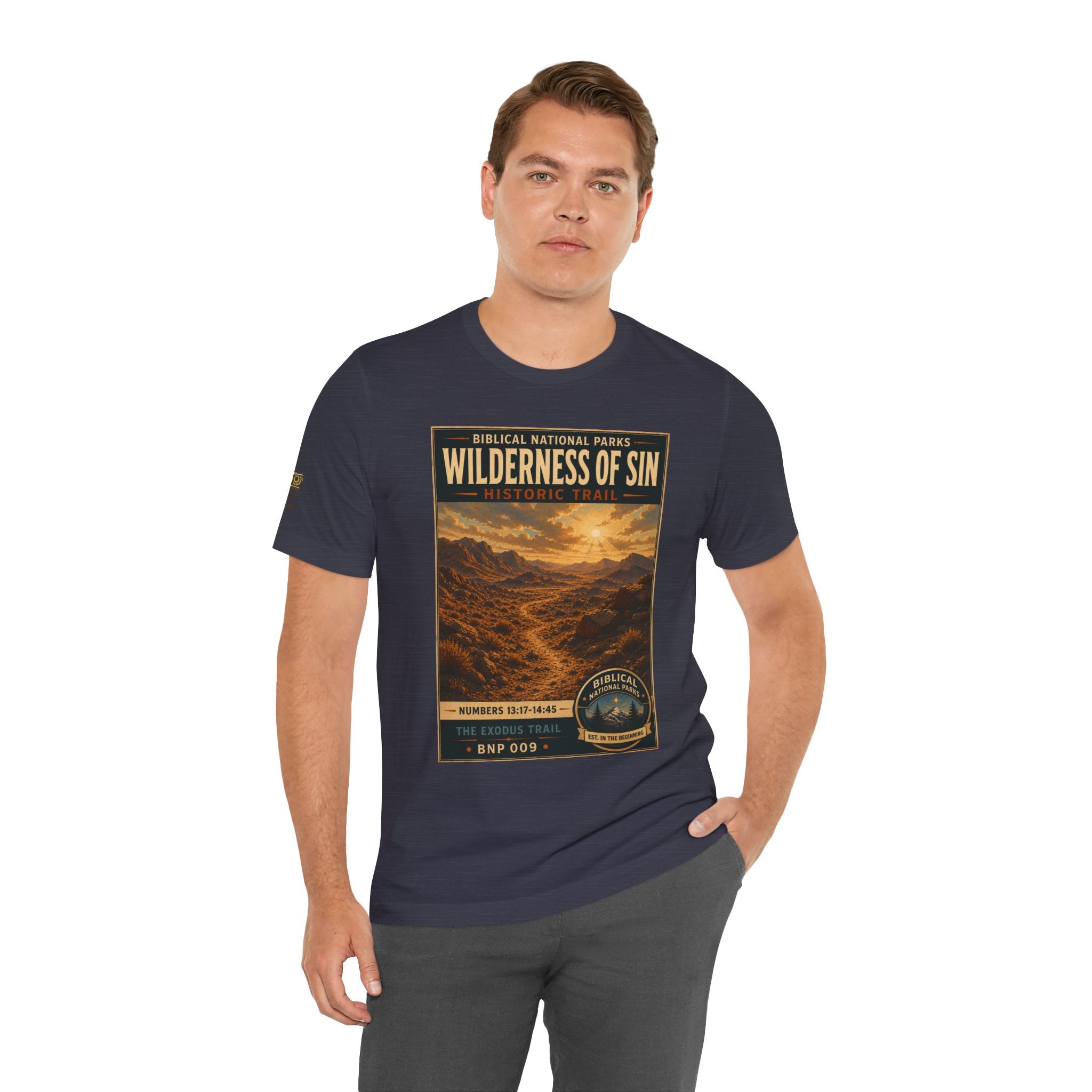 Biblical National Parks Collection II- The Exodus Trail #009/013 Exodus 13: 17 - 14:45 | Vintage nature poster Tee | Biblical national parks graphic shirt