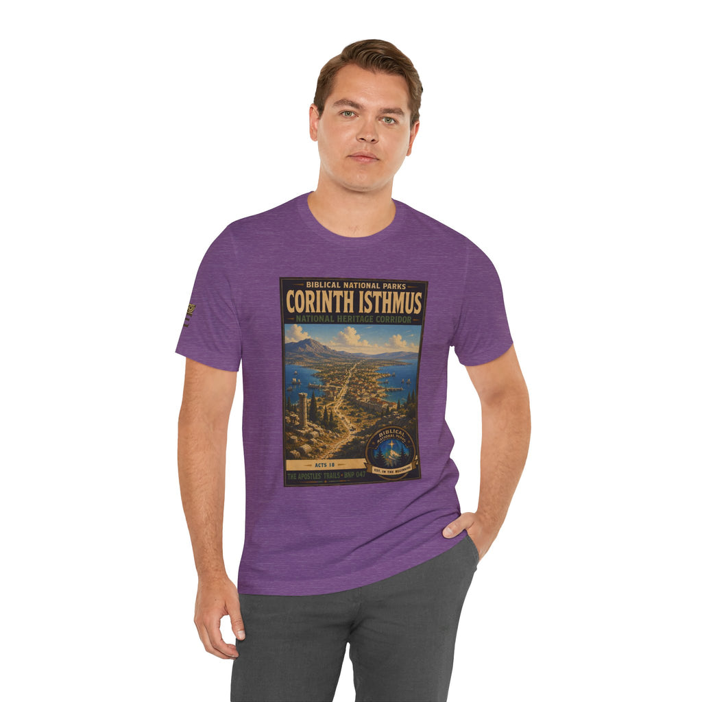 Biblical National Parks Collection VIII- The Apostles' Trails #047/049 | Acts 18 | Vintage nature poster Tee | Biblical national parks graphic shirt