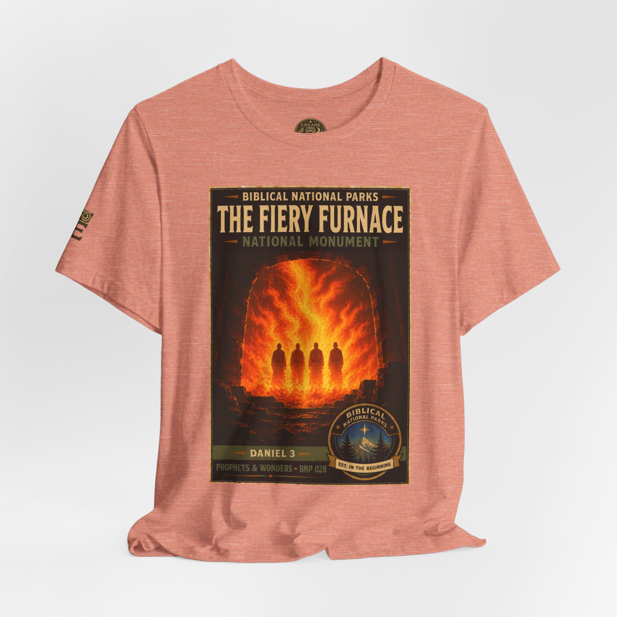 Biblical National Parks Collection V- Prophets & Wonders #028/030 Daniel 3 | Vintage nature poster Tee | Biblical national parks graphic shirt
