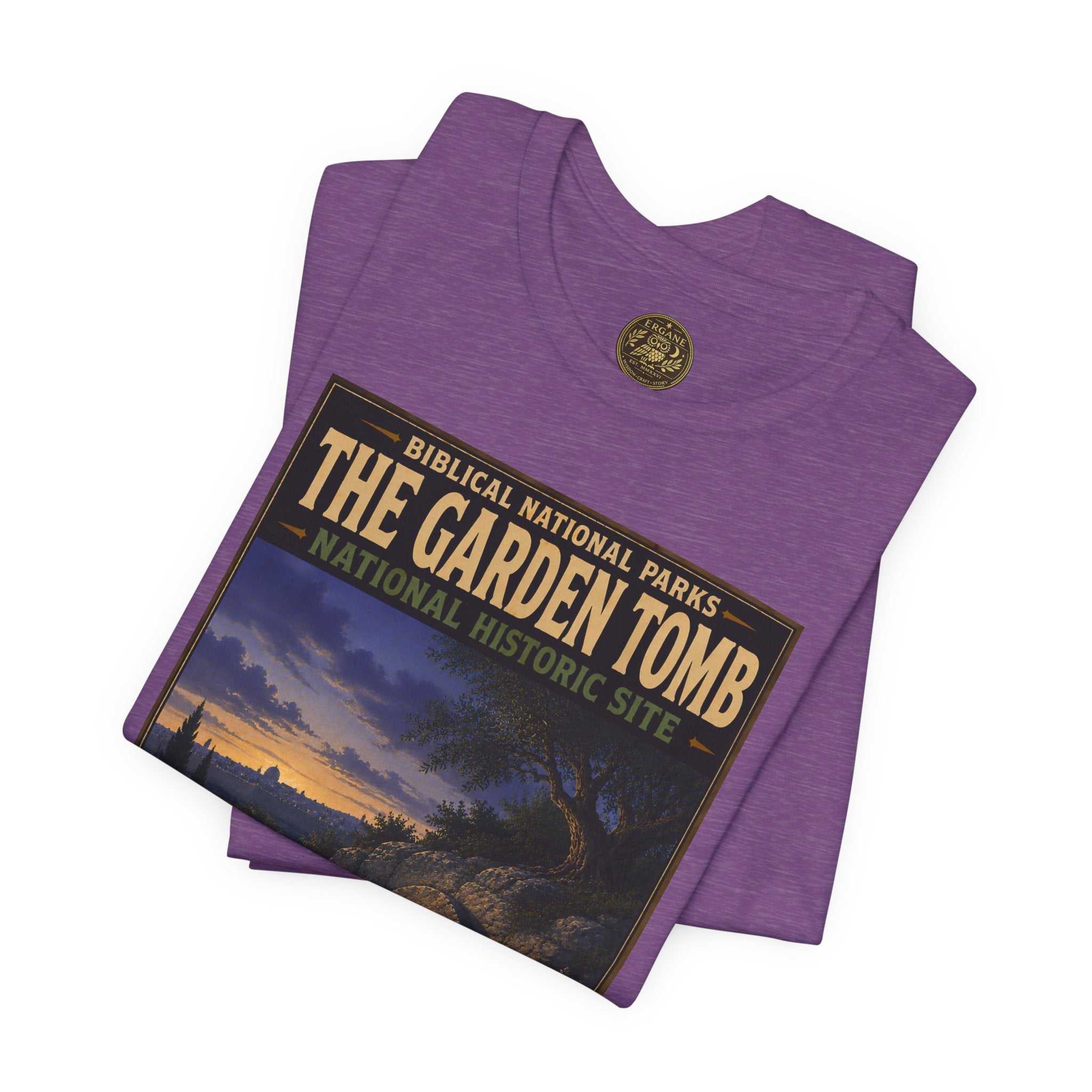 Biblical National Parks Collection VII- The Holy Week #040/041 | Matthew 27: 55-66 | Vintage nature poster Tee | Biblical national parks graphic shirt