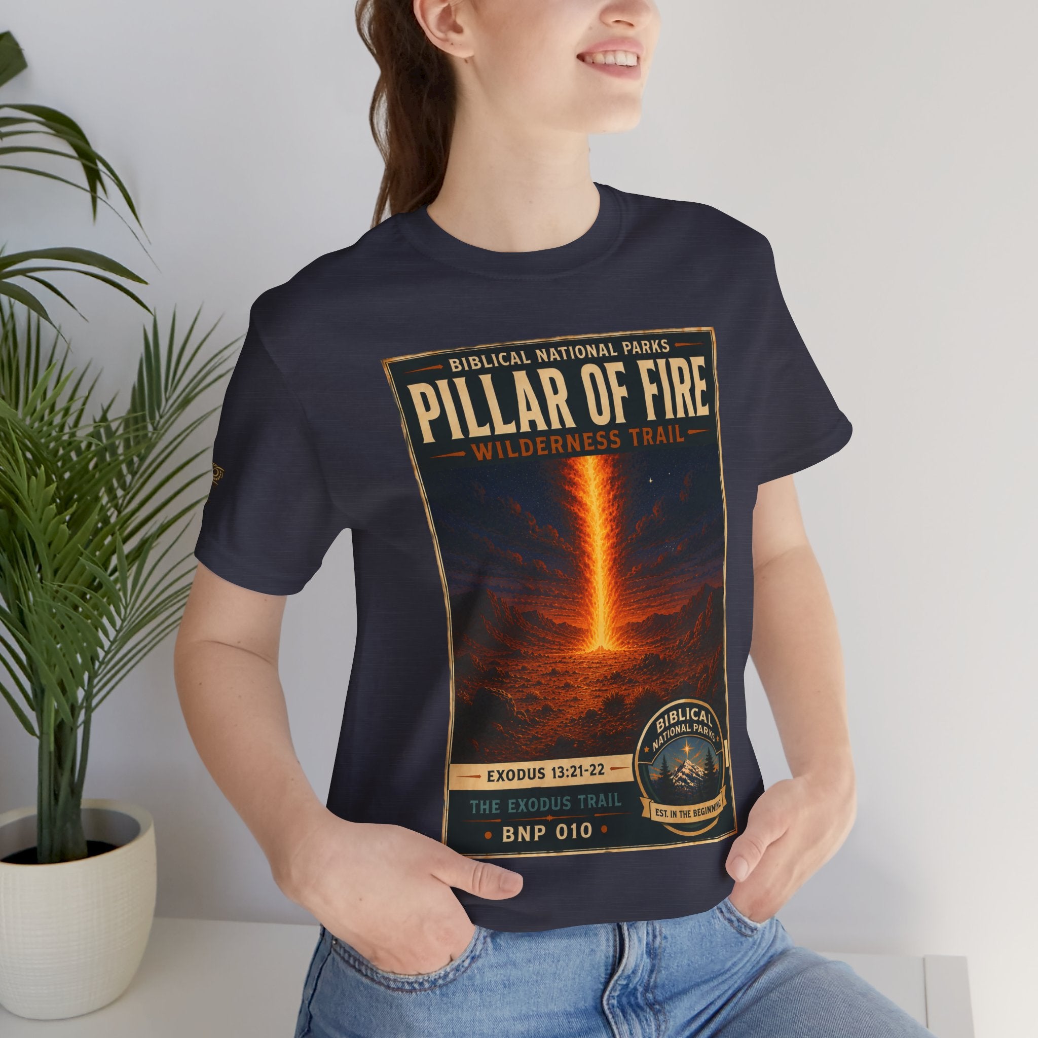 Biblical National Parks Collection II- The Exodus Trail #010/013 Exodus 13: 21-22 | Vintage nature poster Tee | Biblical national parks graphic shirt