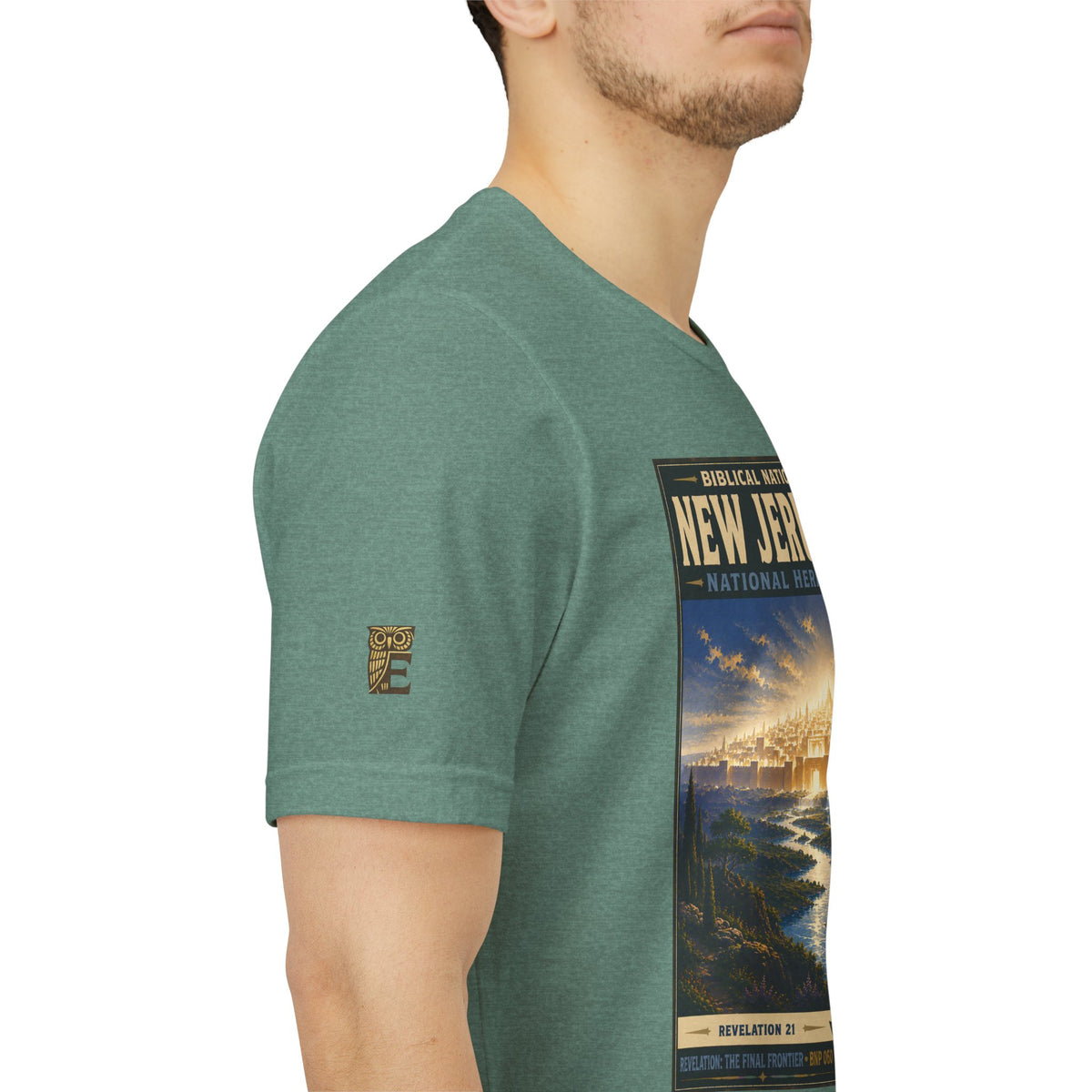 Biblical National Parks Collection X- #060/061 - Revelation: The Final Frontier | Revelation 21 | Vintage nature poster Tee | Biblical national parks graphic shirt 2