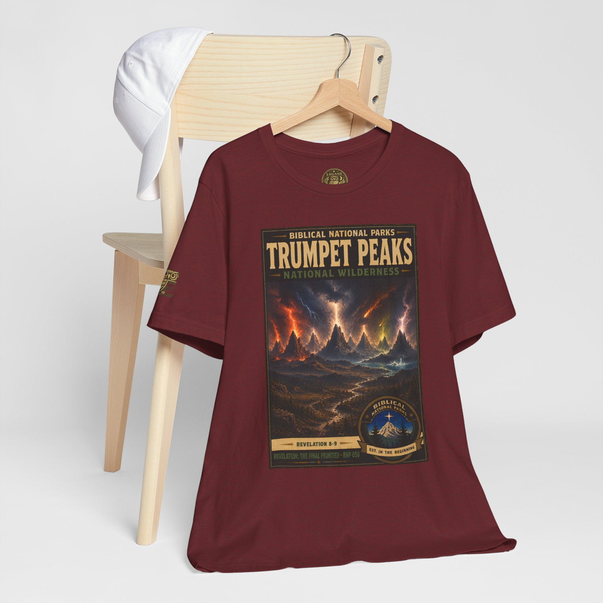 Biblical National Parks Collection X- #058/061 - Revelation: The Final Frontier | Revelation 8-9 | Vintage nature poster Tee | Biblical national parks graphic shirt