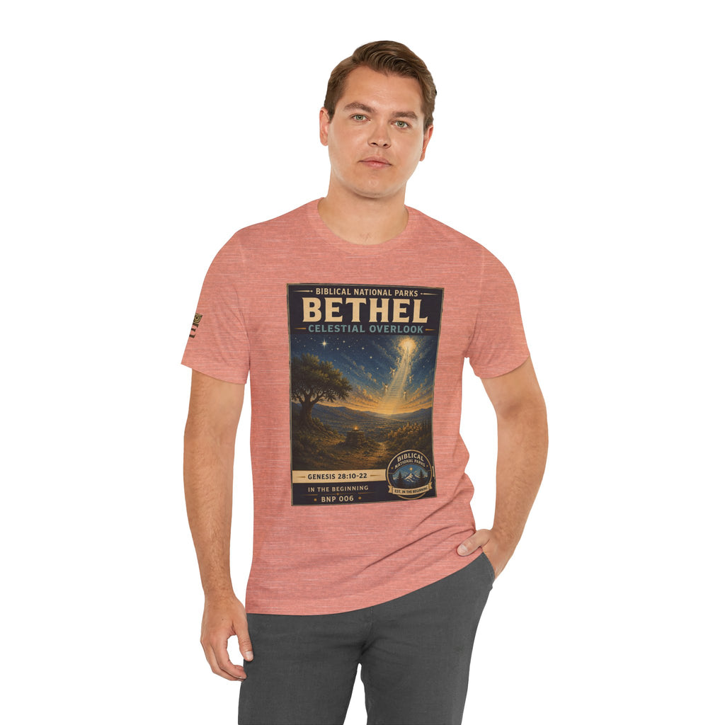 Biblical National Parks Collection I- In The Beginning #006/006 Genesis 28: 10-22 | Vintage nature poster Tee | Biblical national parks graphic shirt