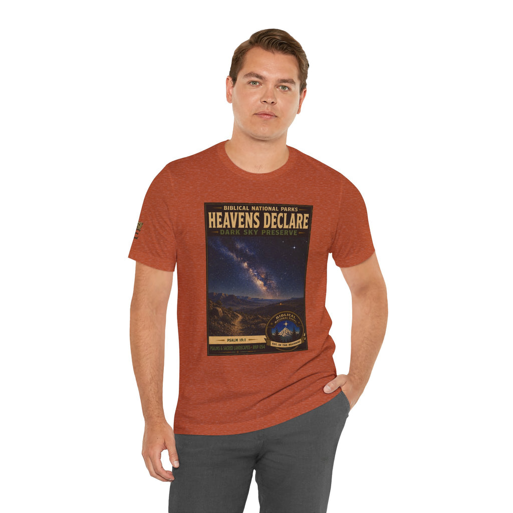 Biblical National Parks Collection IX- #054/054 -Psalms & Sacred Landscapes | Psalm 19:1 | Vintage nature poster Tee | Biblical national parks graphic shirt