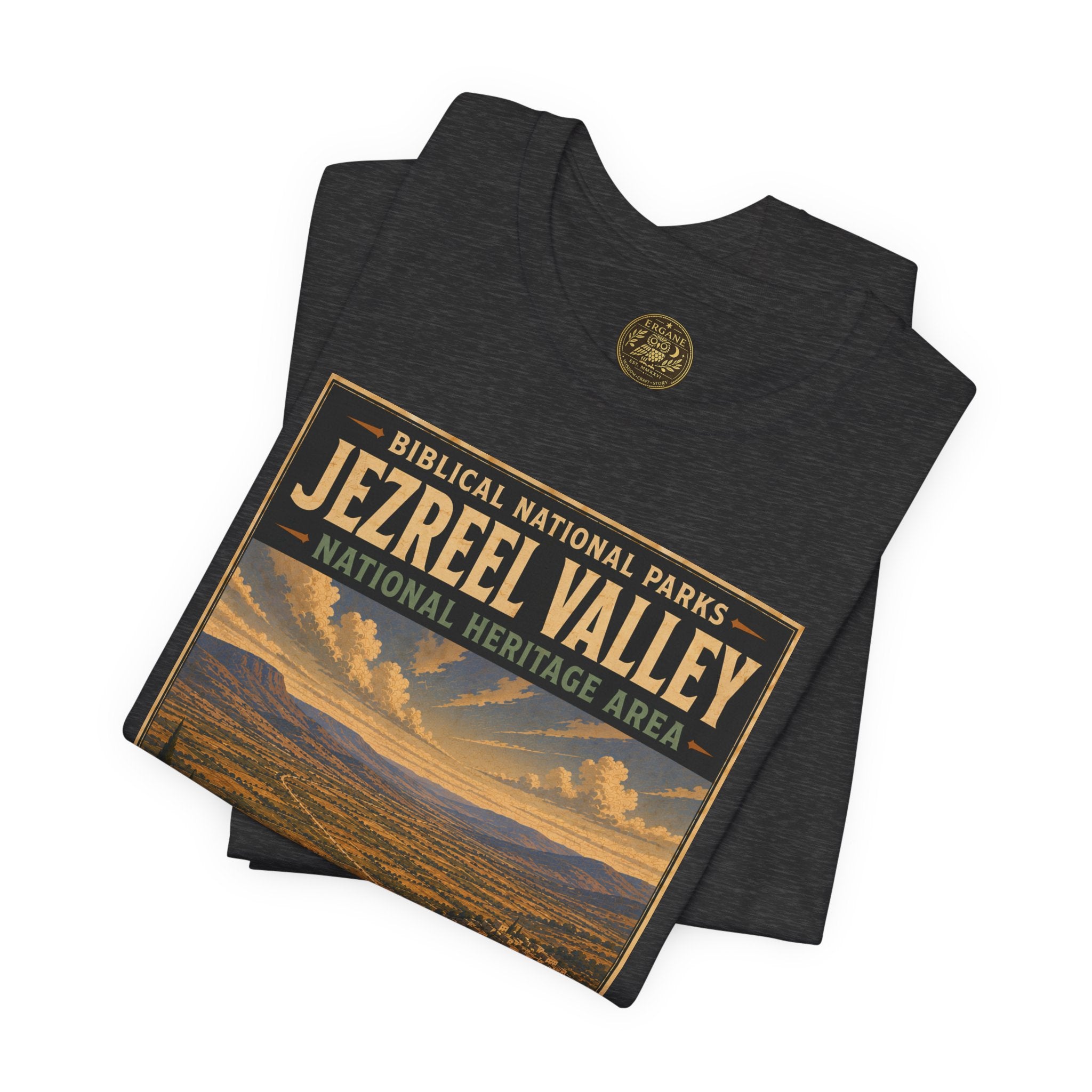 Biblical National Parks Collection IV- Heros & Battlefields #021/023 Biblical Crossroads | Vintage nature poster Tee | Biblical national parks graphic shirt