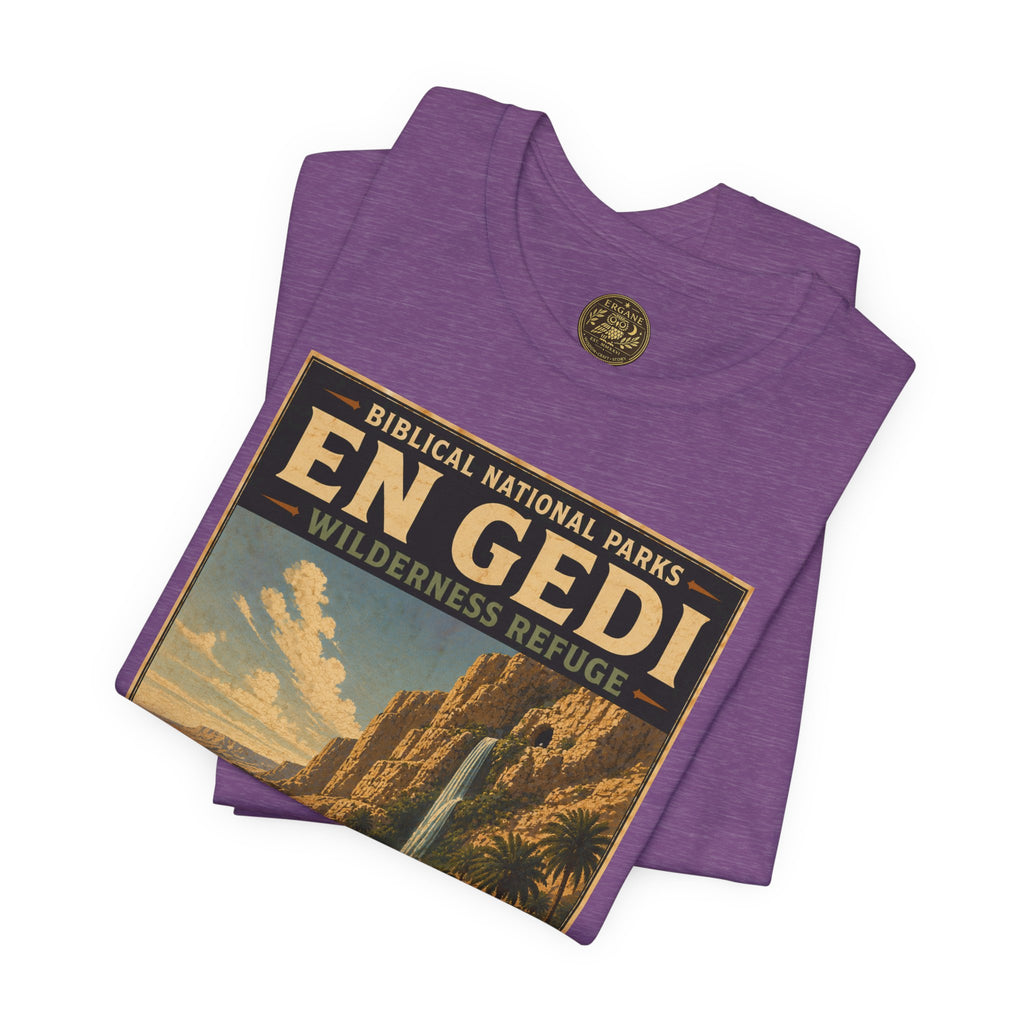 Biblical National Parks Collection IV- Heros & Battlefields #022/023 1 Samuel 23-24 | Vintage nature poster Tee | Biblical national parks graphic shirt