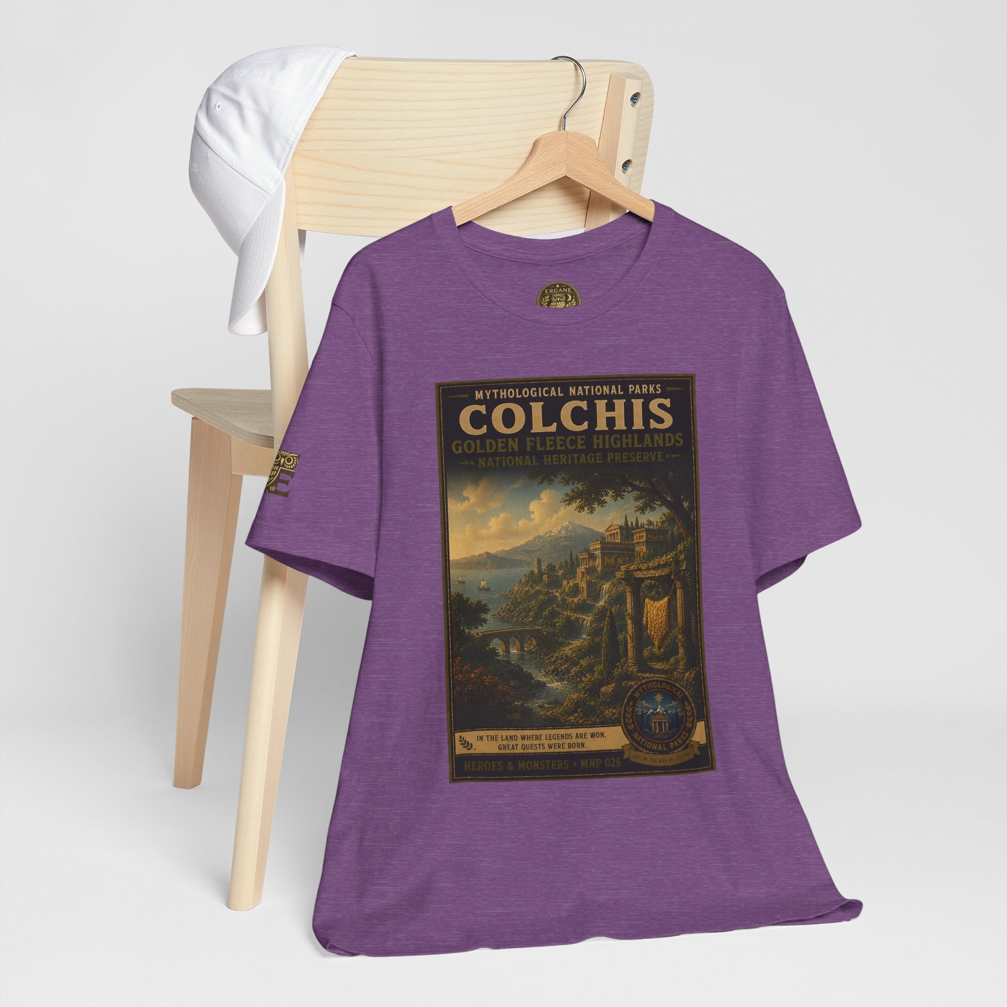 Mythological National Parks Collection III- #026-028 - Heros & Monsters | Vintage nature poster Tee | Mythological National Parks graphic shirt