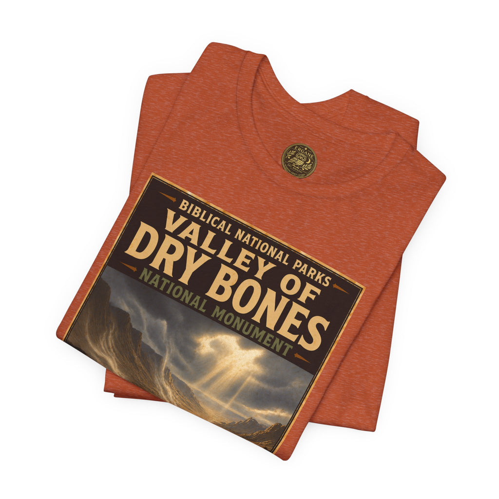 Biblical National Parks Collection V- Prophets & Wonders #026/030 Ezekiel 37  | Vintage nature poster Tee | Biblical national parks graphic shirt