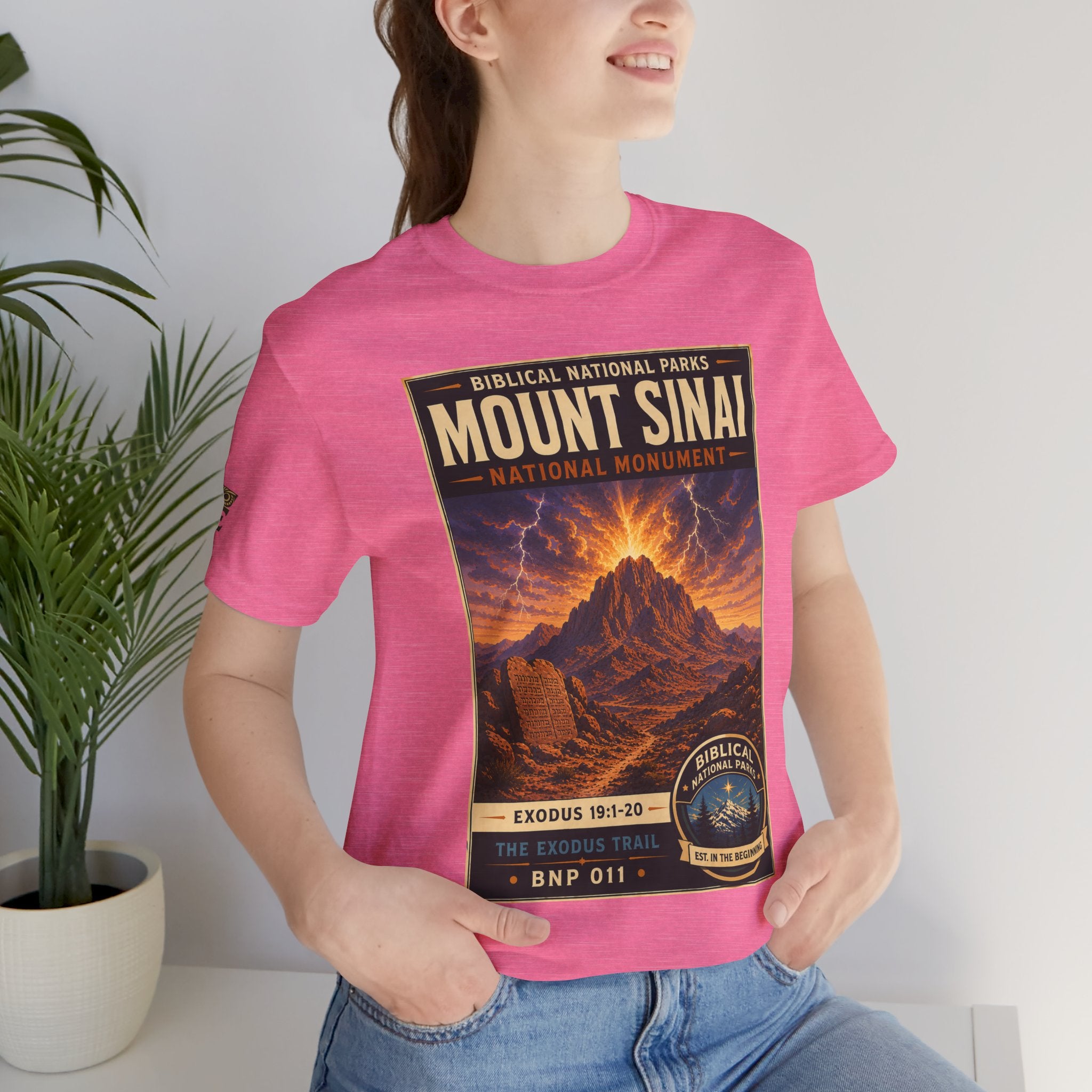 Biblical National Parks Collection II- The Exodus Trail #011/013 Exodus 19: 1-20 | Vintage nature poster Tee | Biblical national parks graphic shirt