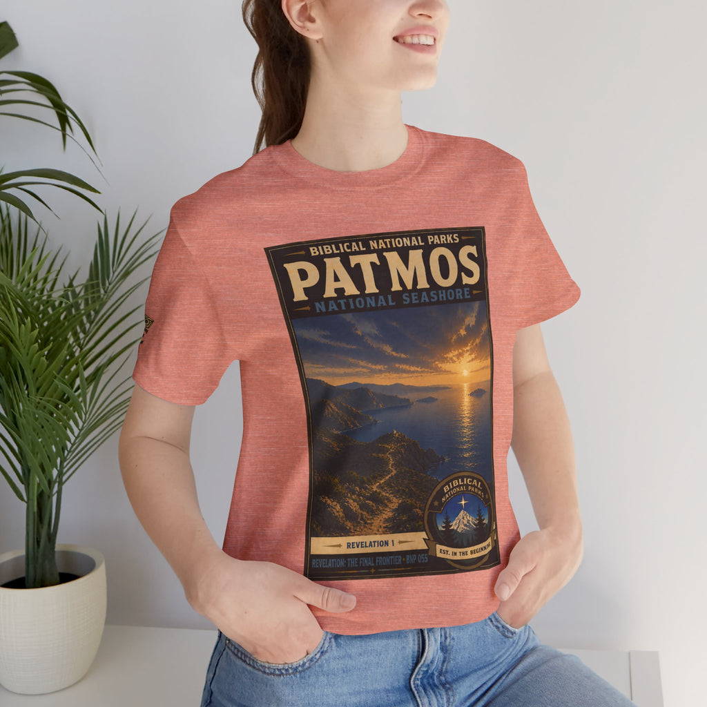 Biblical National Parks Collection X- #055/061 - Revelation: The Final Frontier | Revelation 1 | Vintage nature poster Tee | Biblical national parks graphic shirt