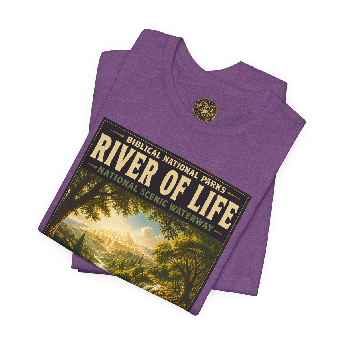 Biblical National Parks Collection X- #061/061 - Revelation: The Final Frontier | Revelation 22 | Vintage nature poster Tee | Biblical national parks graphic shirt 2