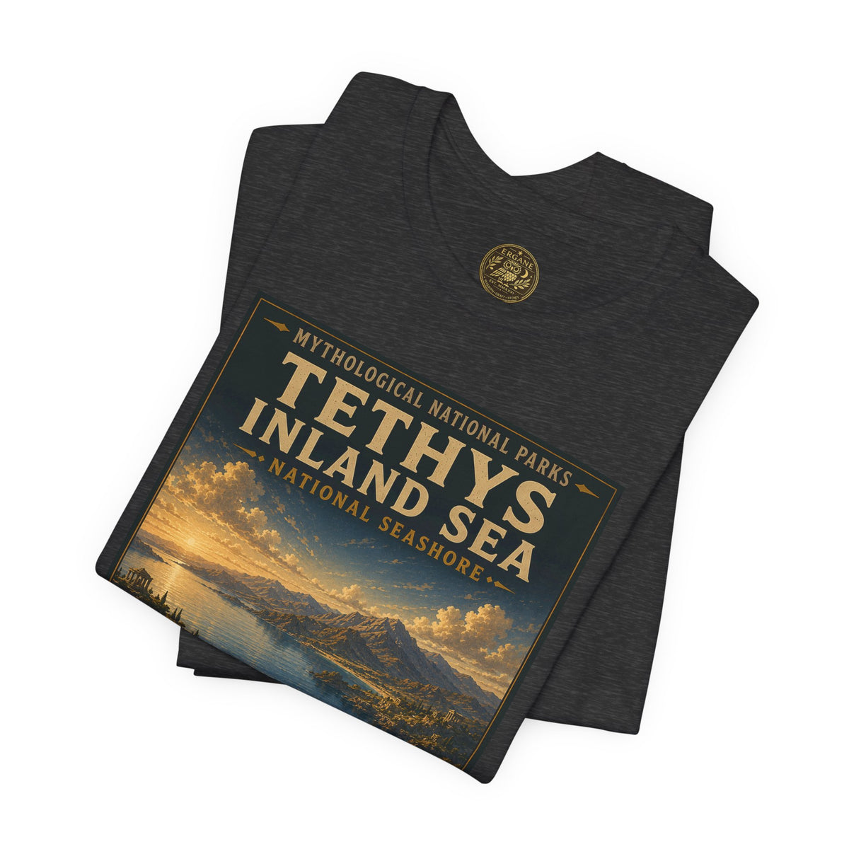 Mythological National Parks COLLECTION V- #043-050 TITANS & PRIMORDIAL REALMS | Vintage nature poster Tee | Mythological National Parks graphic shirt