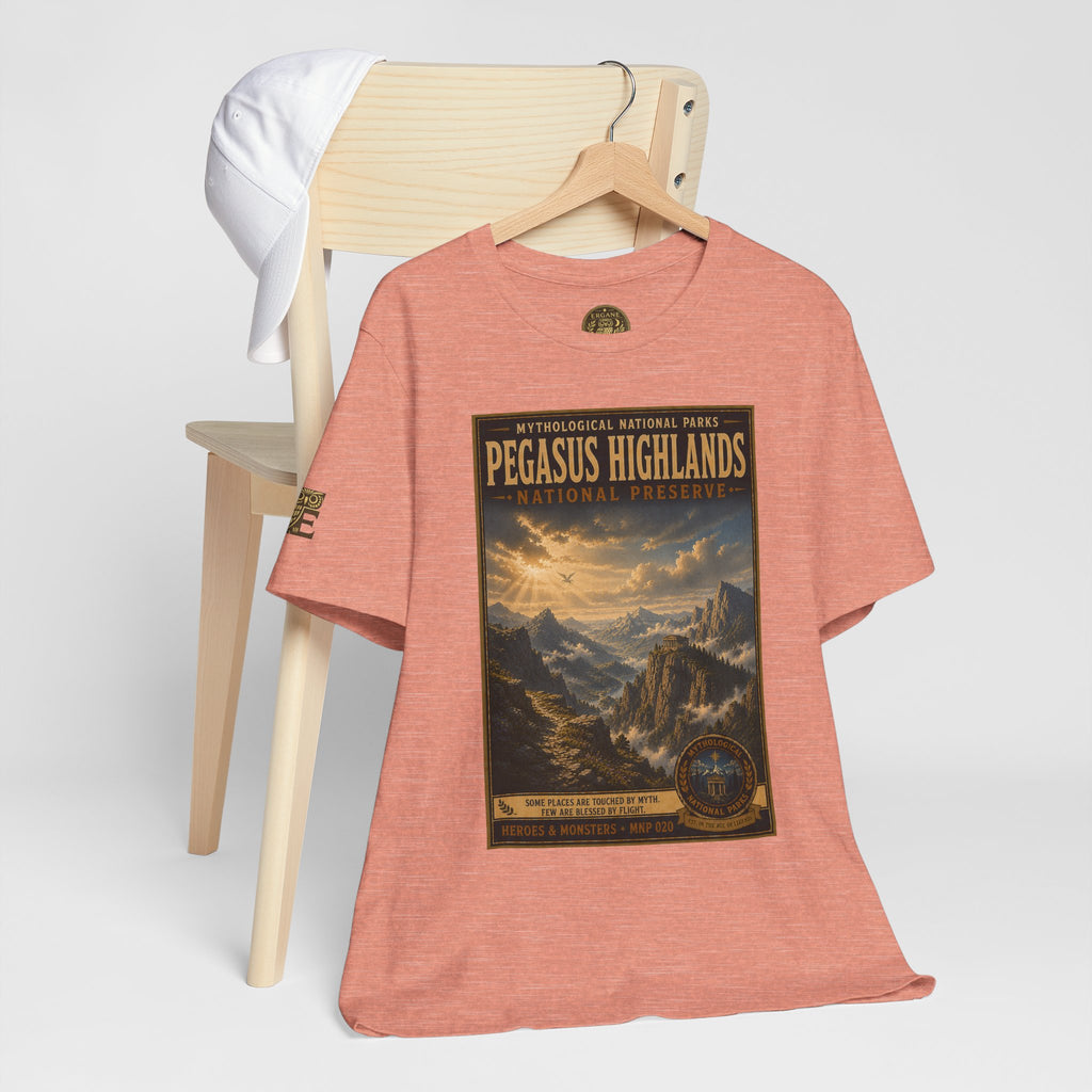 Mythological National Parks Collection III- #020-028 - Heros & Monsters | Vintage nature poster Tee | Mythological National Parks graphic shirt