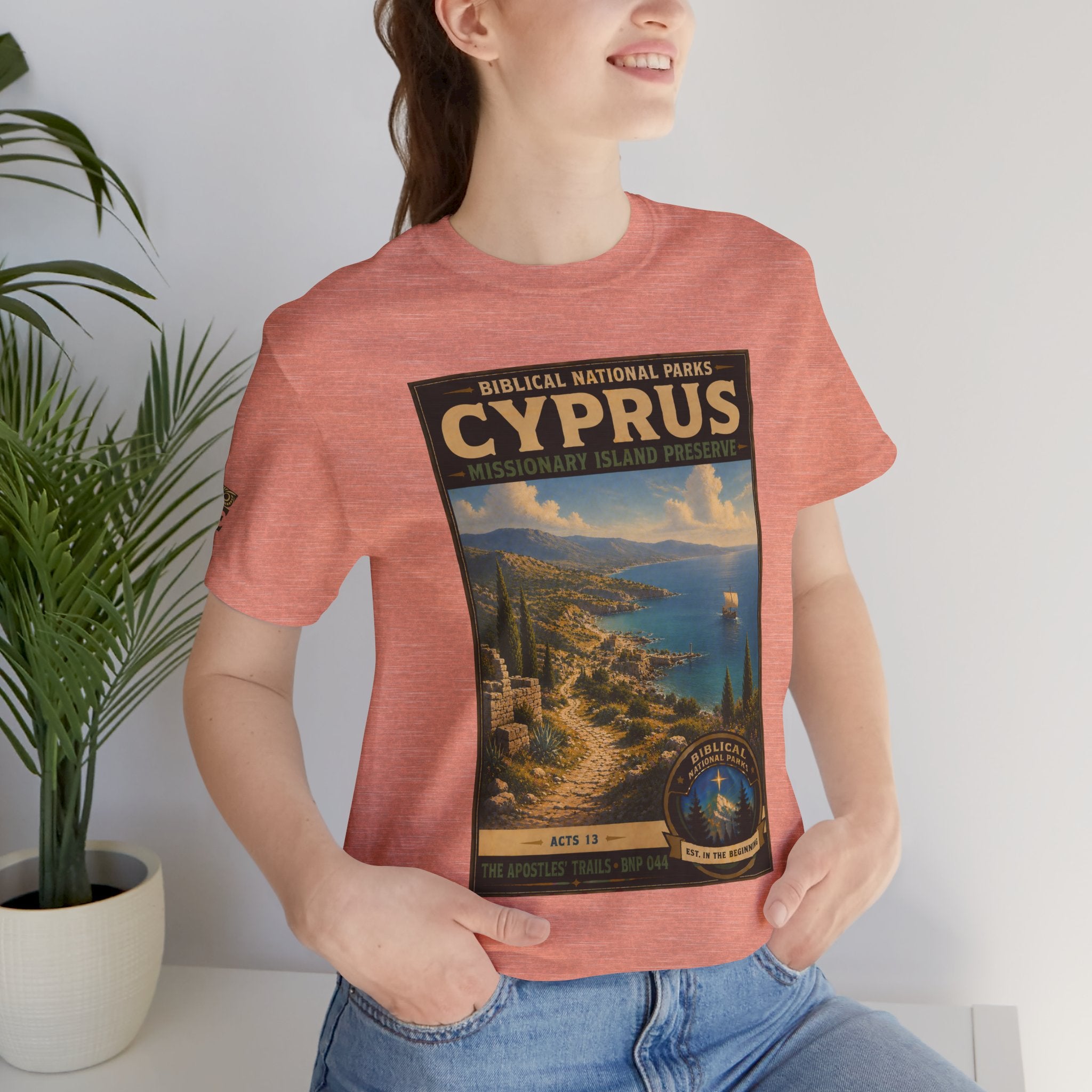 Biblical National Parks Collection VIII- The Apostles' Trails #044/049 | Acts 13 | Vintage nature poster Tee | Biblical national parks graphic shirt