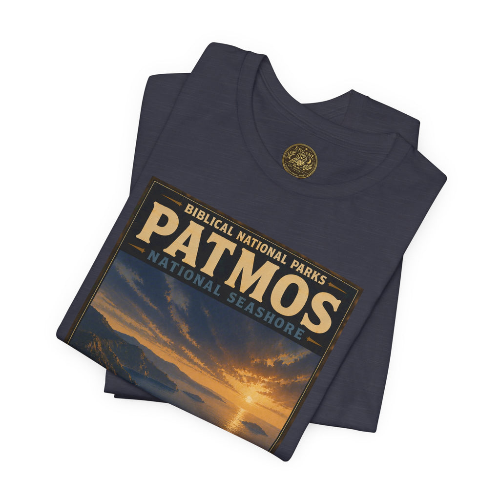 Biblical National Parks Collection X- #055/061 - Revelation: The Final Frontier | Revelation 1 | Vintage nature poster Tee | Biblical national parks graphic shirt