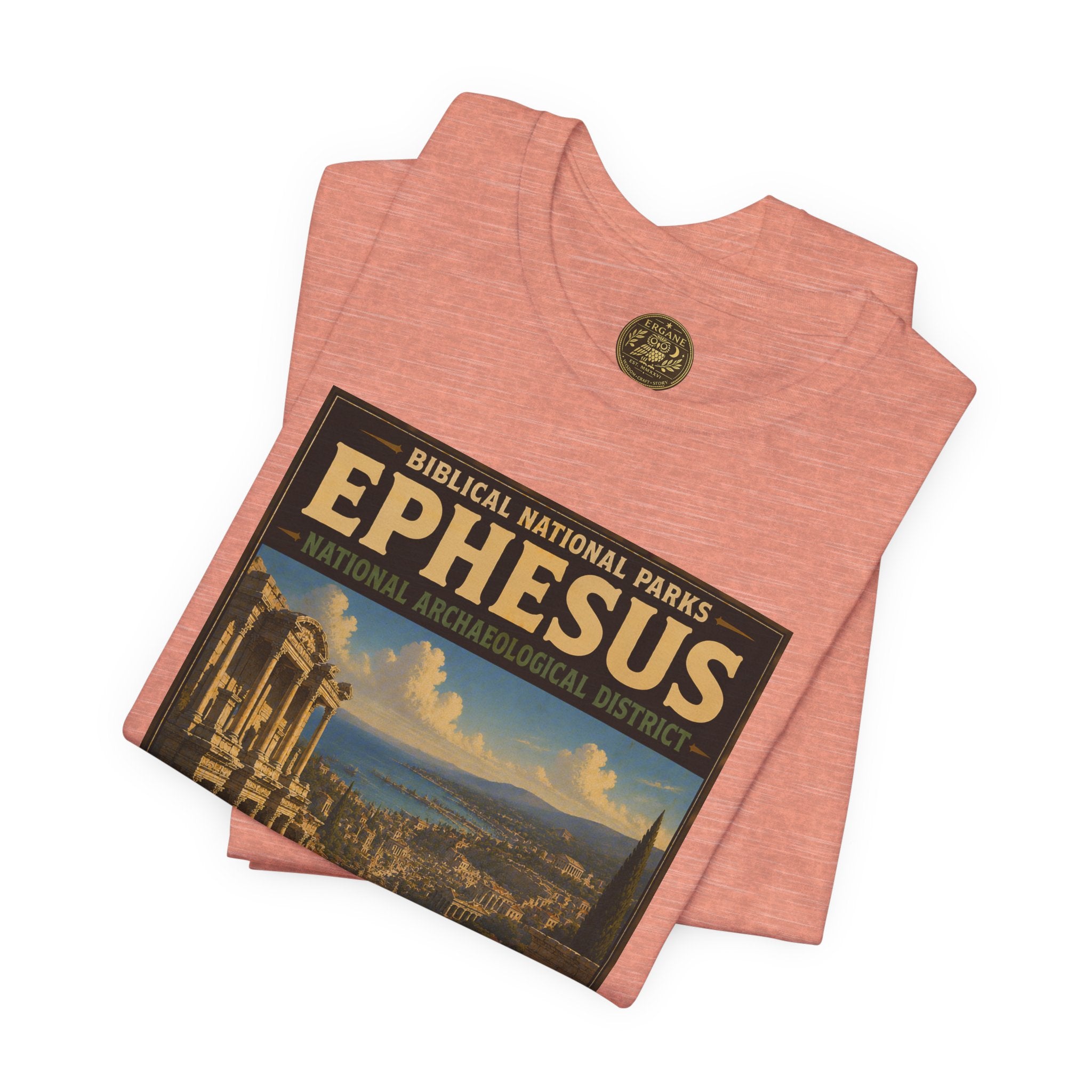 Biblical National Parks Collection VIII- The Apostles' Trails #048/049 | Acts 19 | Vintage nature poster Tee | Biblical national parks graphic shirt