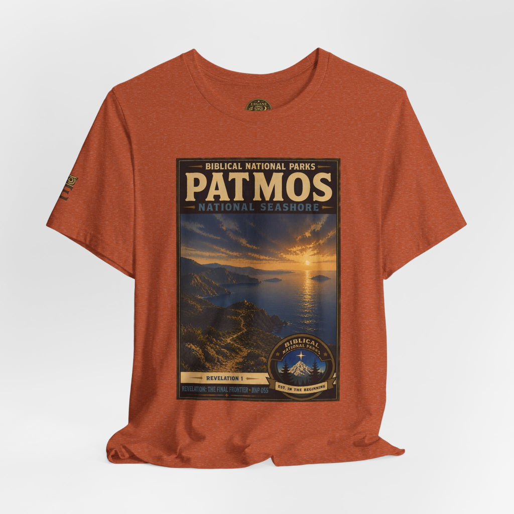 Biblical National Parks Collection X- #055/061 - Revelation: The Final Frontier | Revelation 1 | Vintage nature poster Tee | Biblical national parks graphic shirt