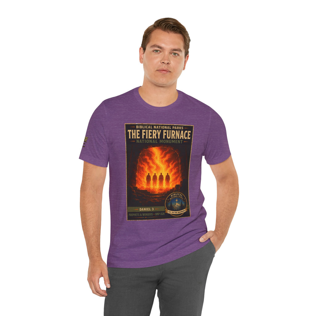 Biblical National Parks Collection V- Prophets & Wonders #028/030 Daniel 3 | Vintage nature poster Tee | Biblical national parks graphic shirt