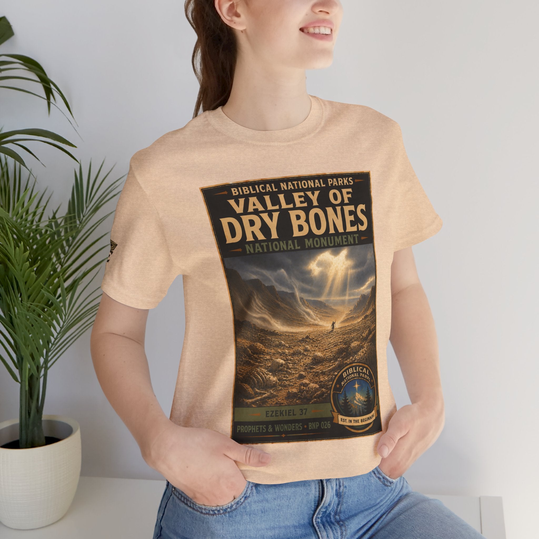 Biblical National Parks Collection V- Prophets & Wonders #026/030 Ezekiel 37  | Vintage nature poster Tee | Biblical national parks graphic shirt