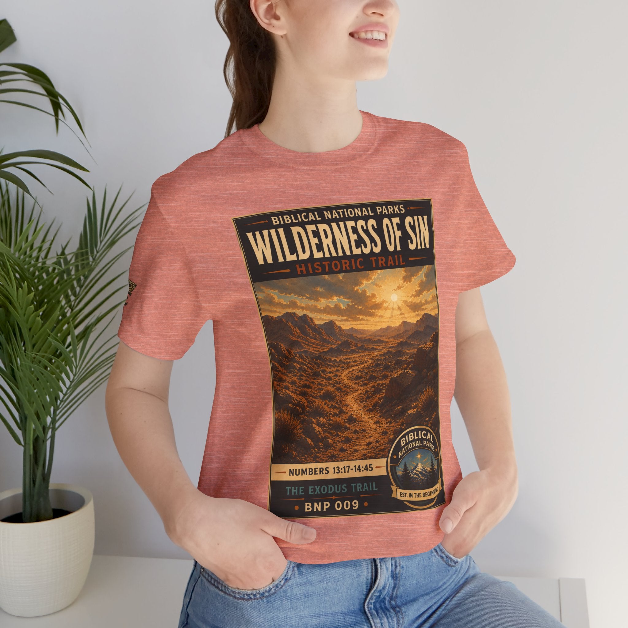 Biblical National Parks Collection II- The Exodus Trail #009/013 Exodus 13: 17 - 14:45 | Vintage nature poster Tee | Biblical national parks graphic shirt